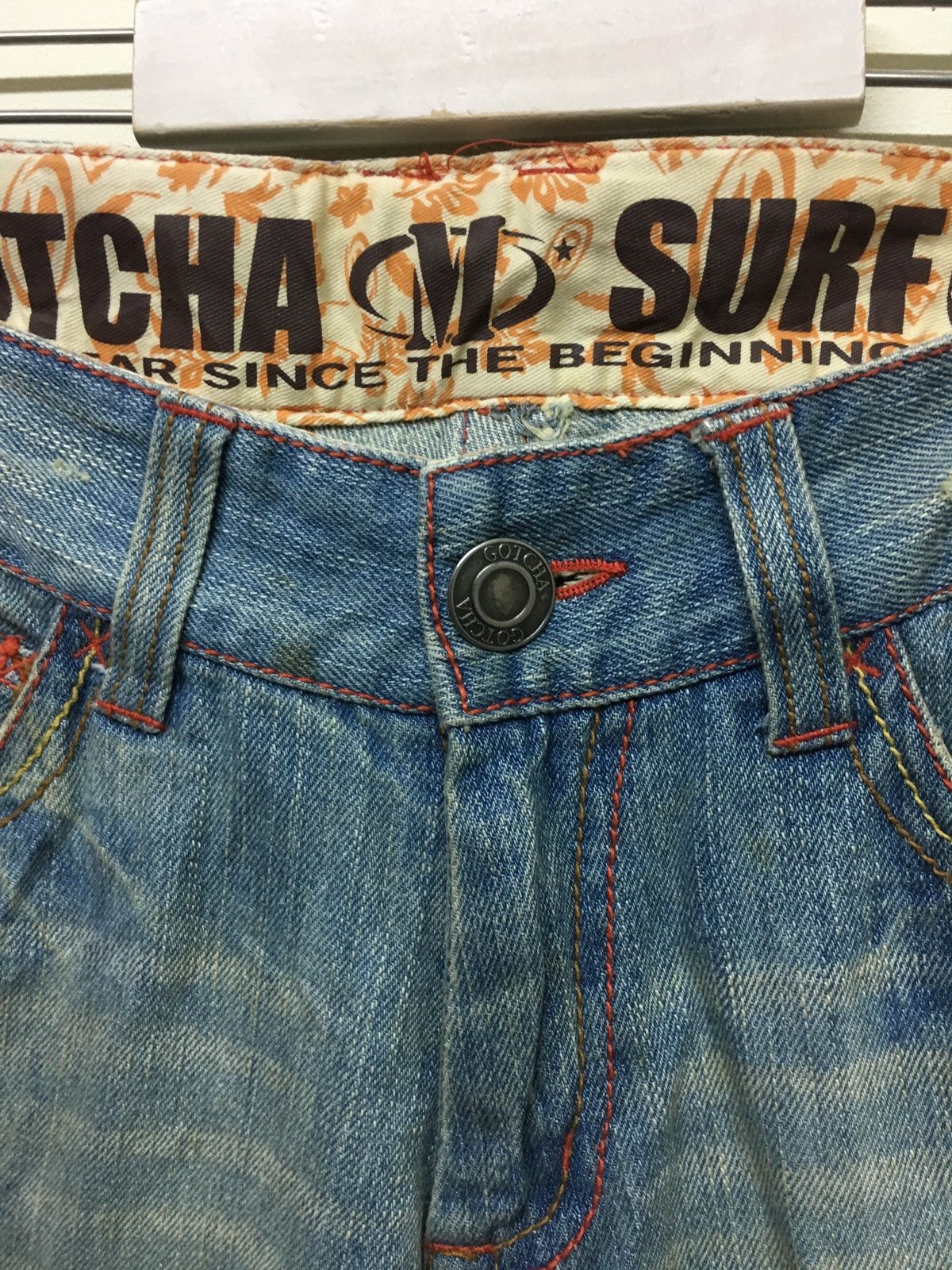 Gotcha × Japanese Brand Gotcha jeans patchwork stright cut Size US 34 / EU 50 - 5 Thumbnail