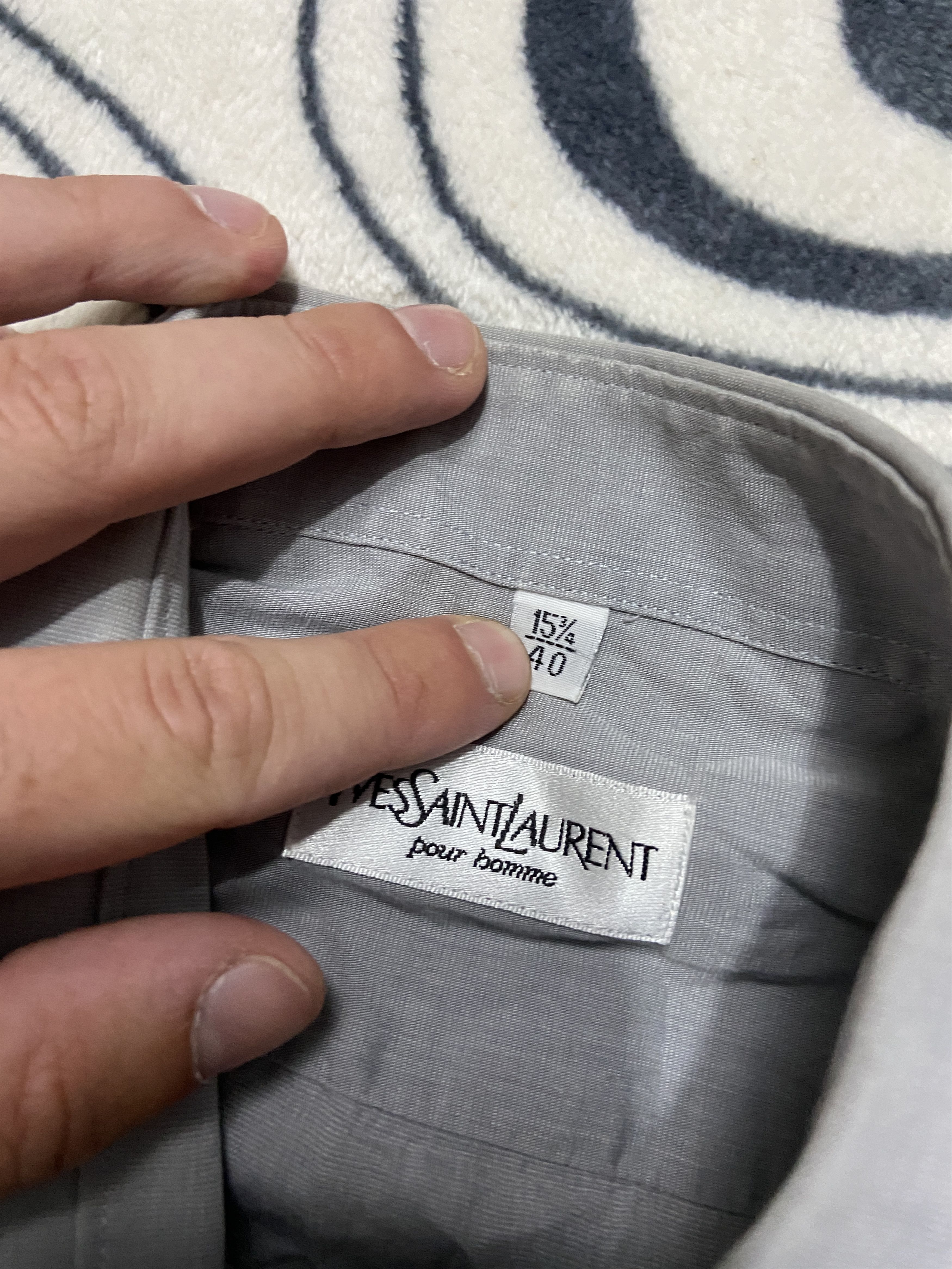 Yves Saint Laurent Yves Saint Laurent YSL Men's Long Sleeve Shirt Size US L / EU 52-54 / 3 - 4 Thumbnail