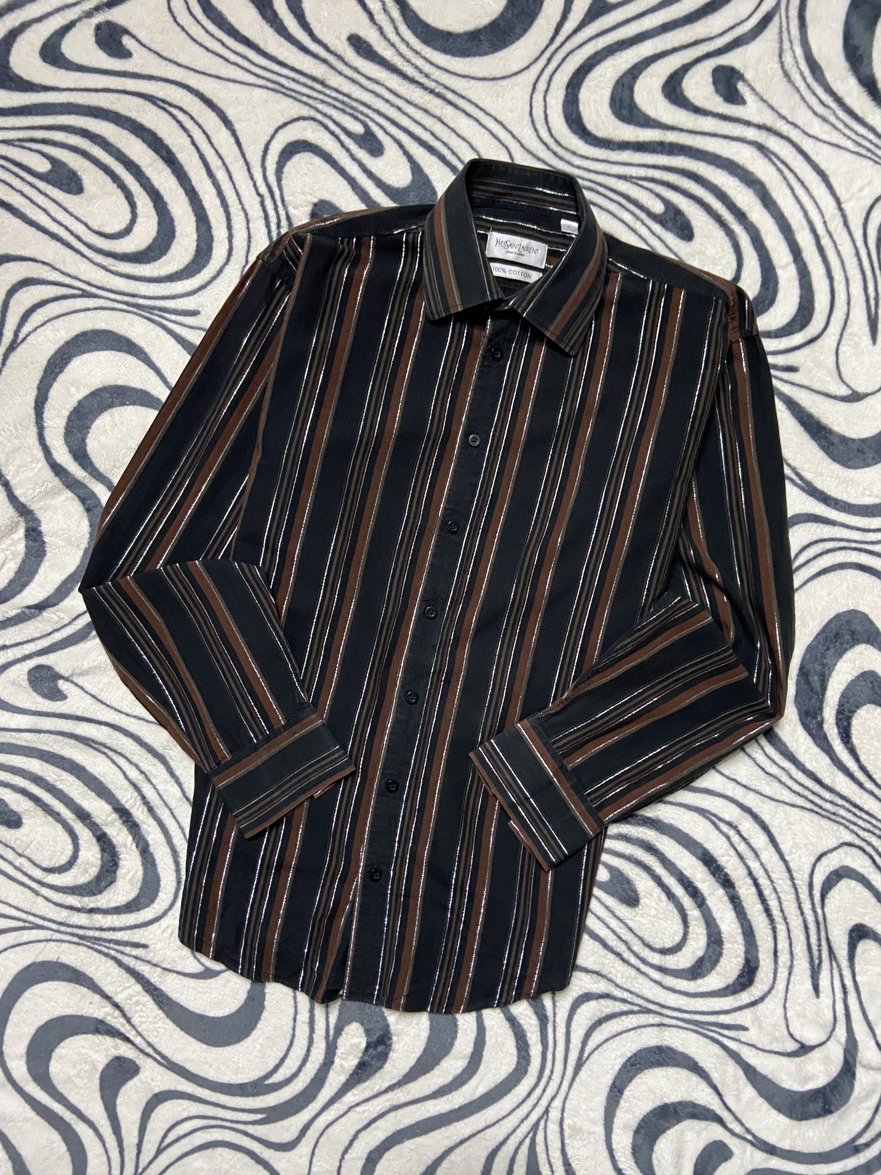 Yves Saint Laurent YSL Men's Long Sleeve Shirt