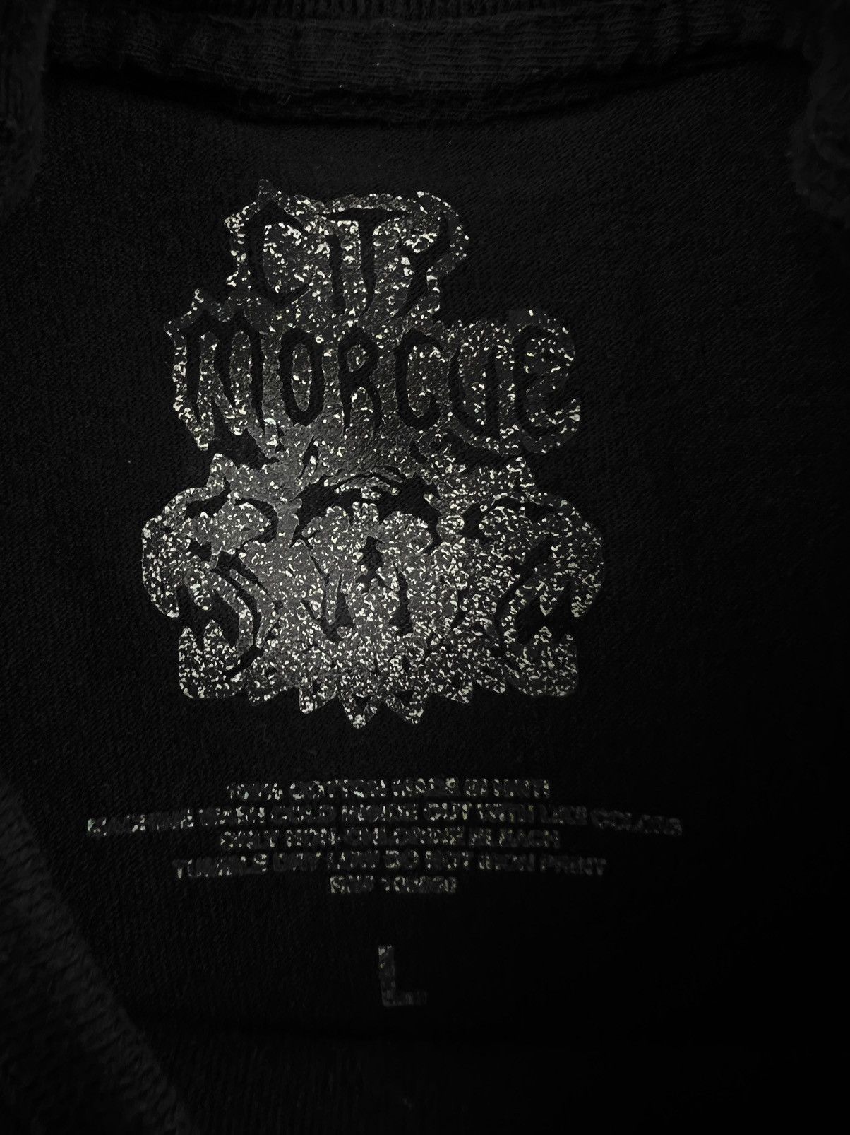 Vintage City Morgue Racing Motor Club Flaming Tee Black Large Size US L / EU 52-54 / 3 - 4 Thumbnail