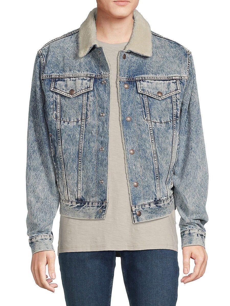 Celine × Hedi Slimane Celine Sherpa Jacket Denim XS Size US S / EU 44-46 / 1 - 9 Thumbnail