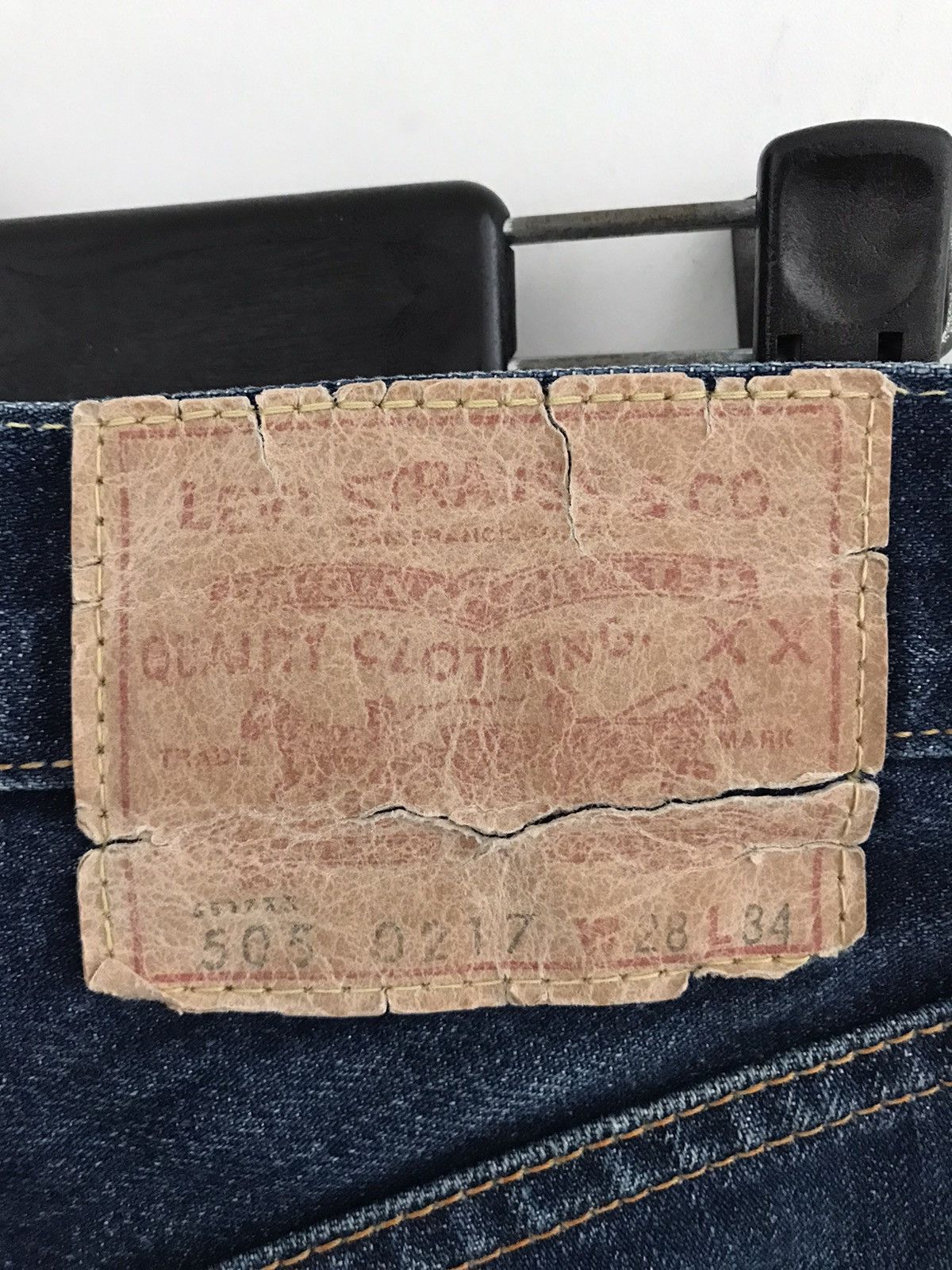 Levi's Vintage LVC Levi’s 505 Big E Japan Selvedge Denim Jeans Size US 28 / EU 44 - 8 Thumbnail