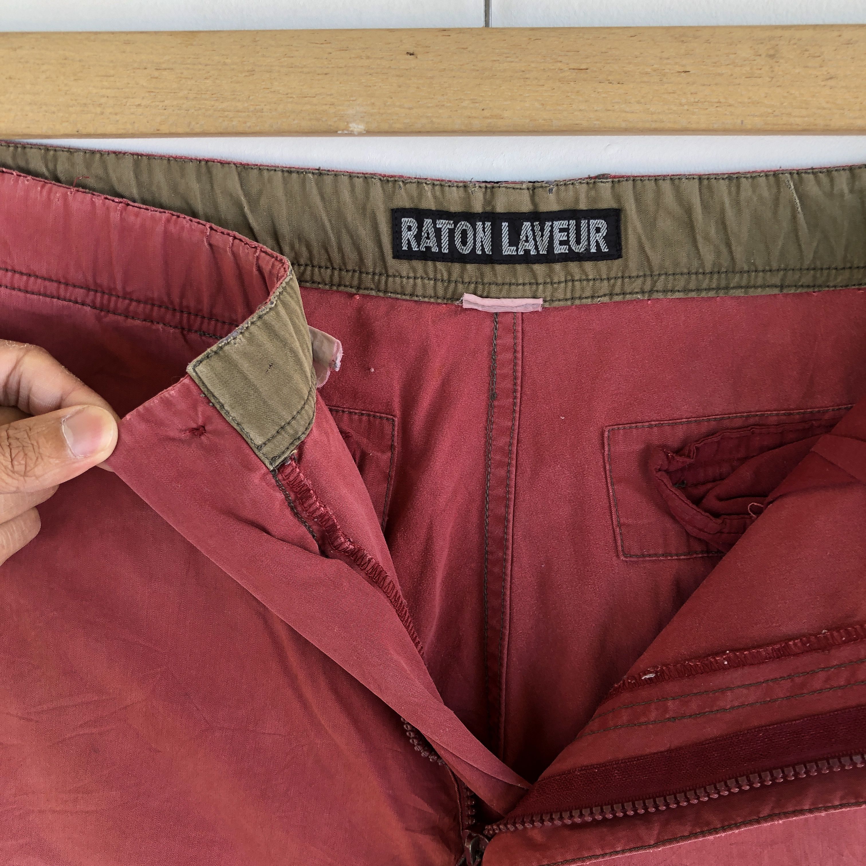 Japanese Brand × Vintage Japanese Cargo Pants Raton Laveur Multi Pocket Trousers Size US 34 / EU 50 - 9 Thumbnail