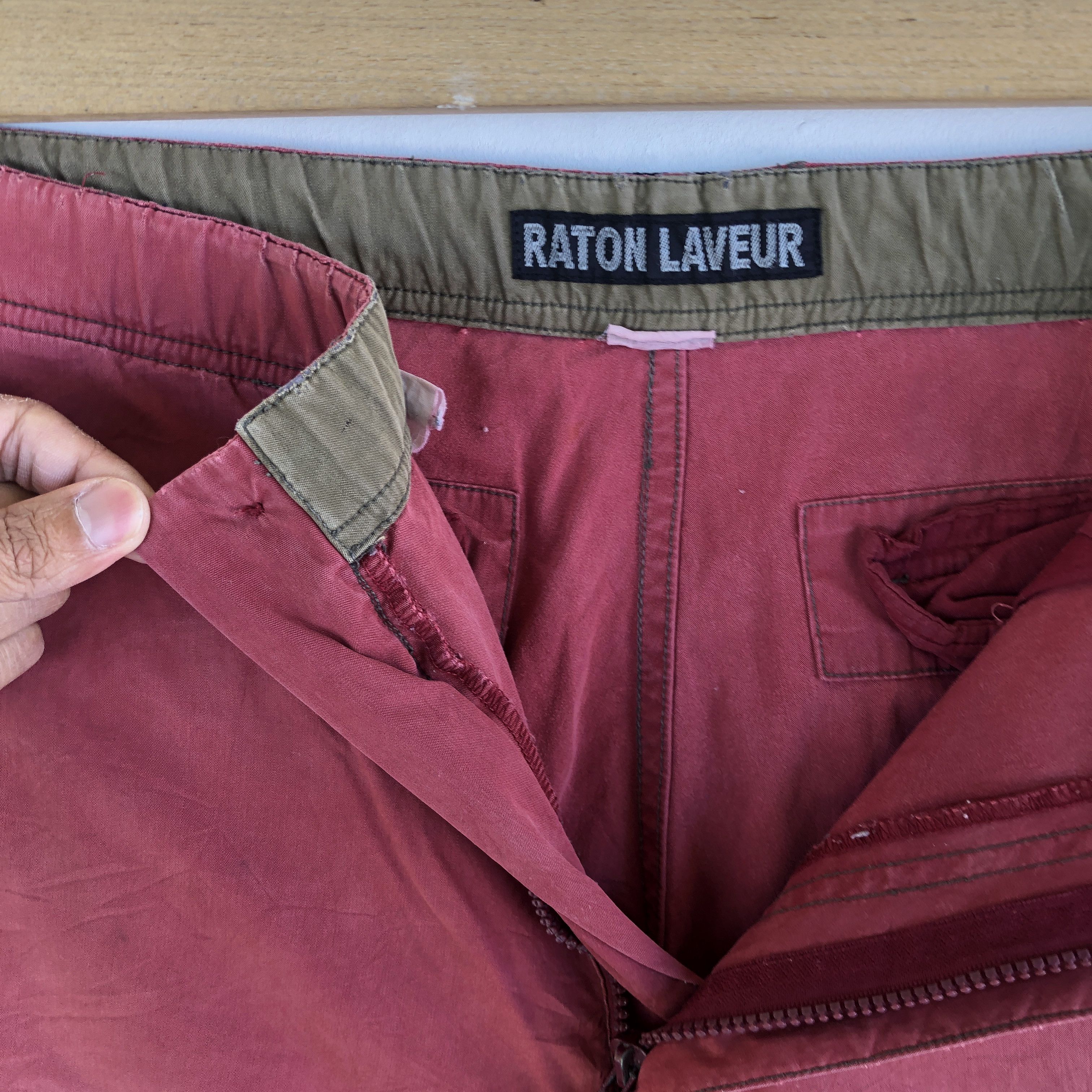 Japanese Brand × Vintage Japanese Cargo Pants Raton Laveur Multi Pocket Trousers Size US 34 / EU 50 - 8 Thumbnail