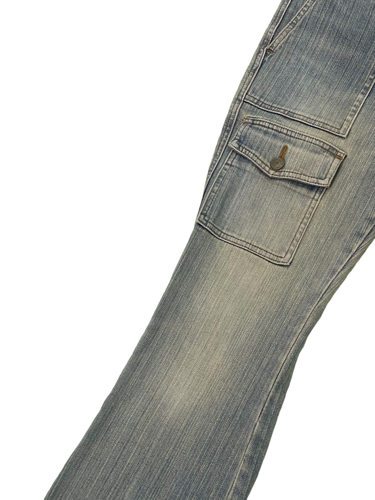 Japanese Brand Flare Jeans Daily Topics Low Rise Boot Cut Stretch 2🟦8 Size US 28 / EU 44 - 7 Thumbnail
