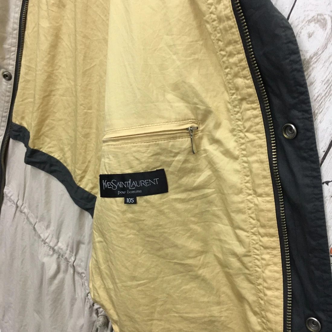 Yves Saint Laurent Rare Yves Saint Laurent Big Logo Embroidery Long Jacket Size US L / EU 52-54 / 3 - 7 Thumbnail