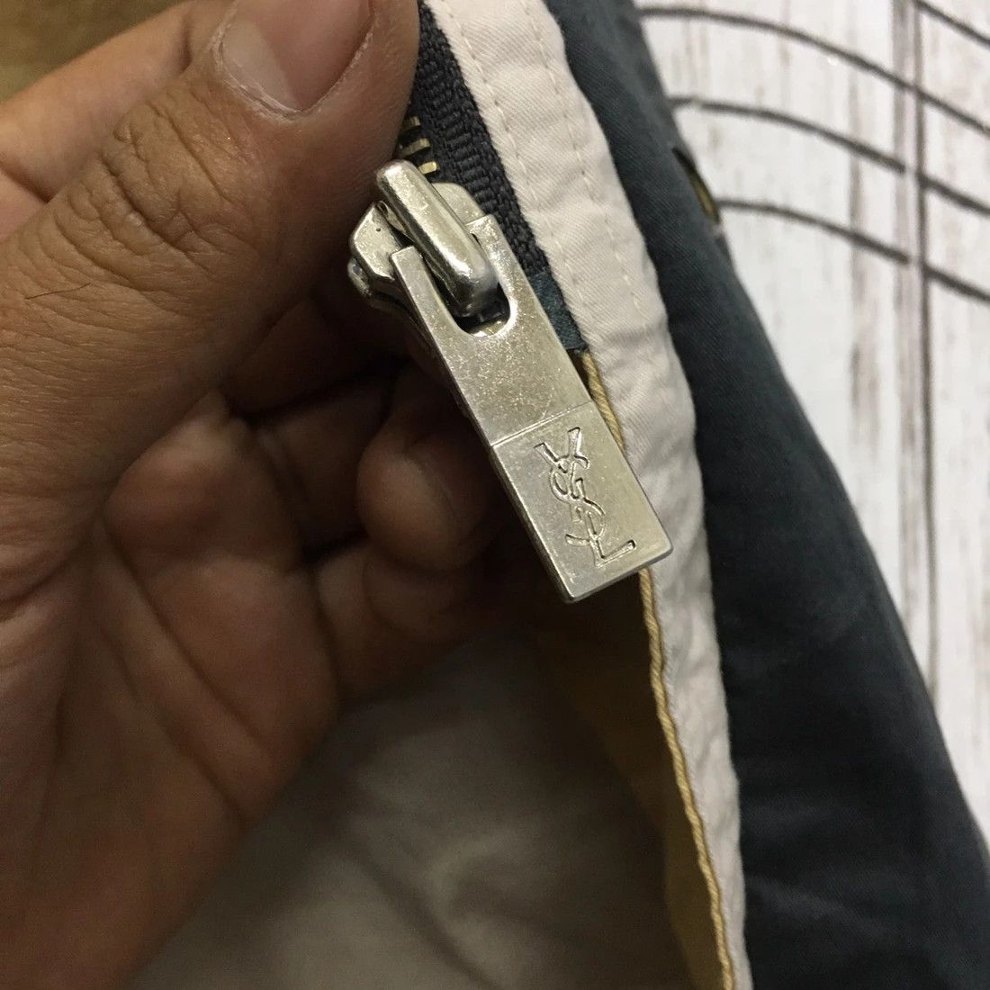 Yves Saint Laurent Rare Yves Saint Laurent Big Logo Embroidery Long Jacket Size US L / EU 52-54 / 3 - 14 Thumbnail