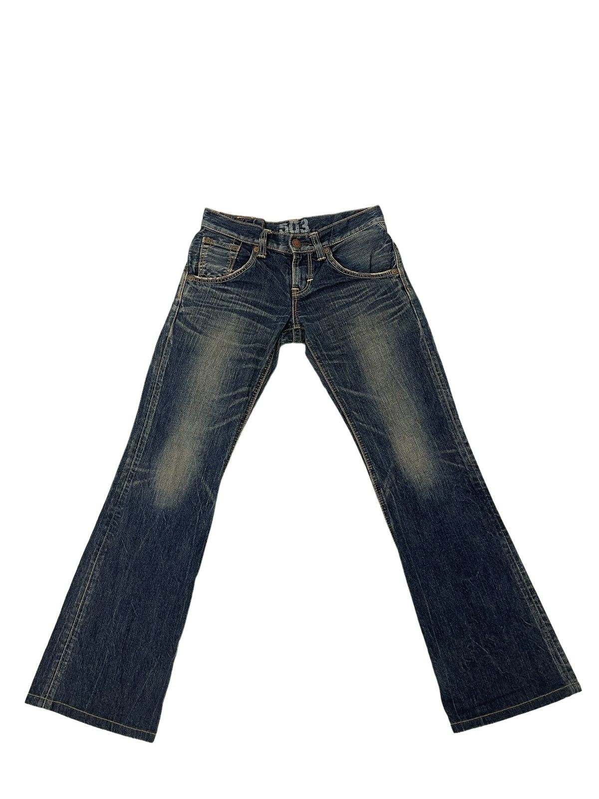 Edwin Flare Jeans Edwin Japan Faded Clawmark Boot Cut 2🟦8 Size US 29 - 2 Thumbnail