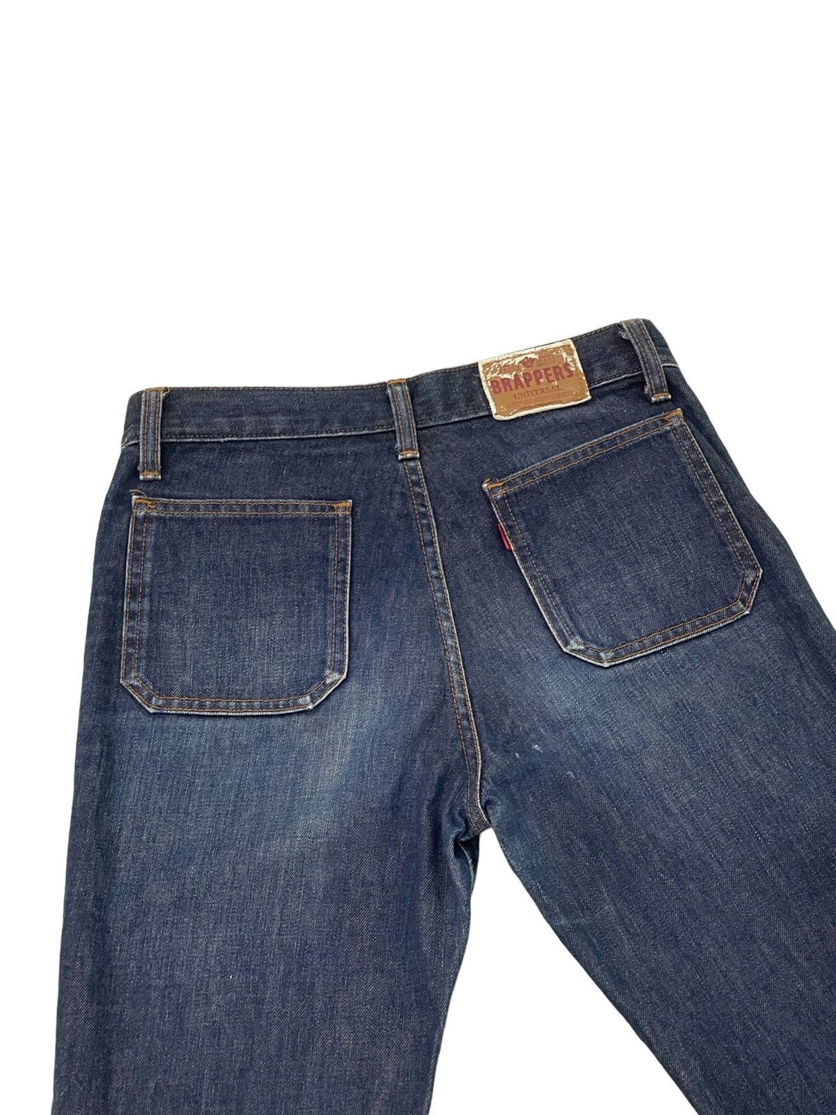 Japanese Brand Flare Jeans Brappers Japan Bell Bottom Denim 2🟦8 Size US 29 - 19 Thumbnail