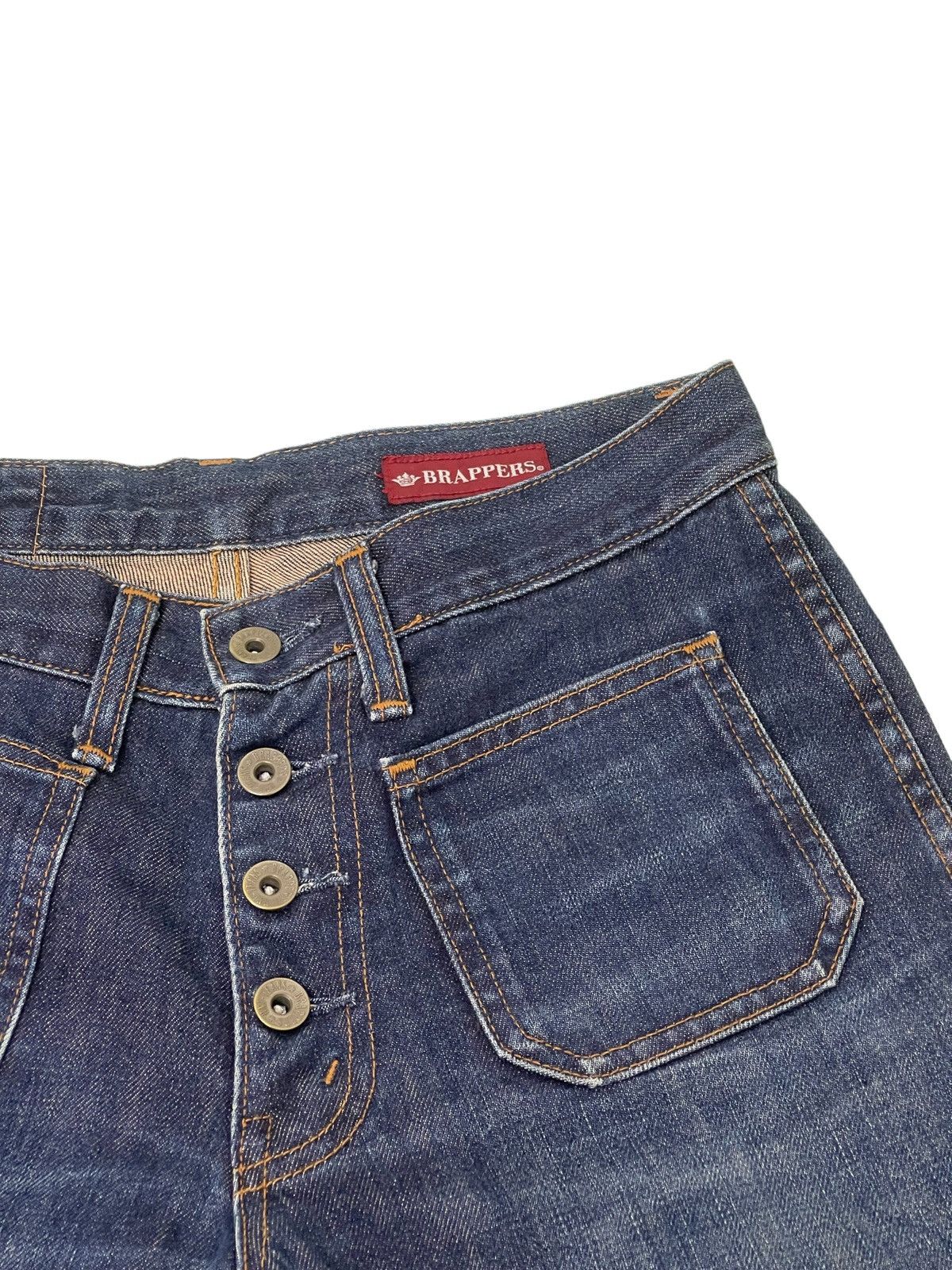 Japanese Brand Flare Jeans Brappers Japan Bell Bottom Denim 2🟦8 Size US 29 - 9 Thumbnail