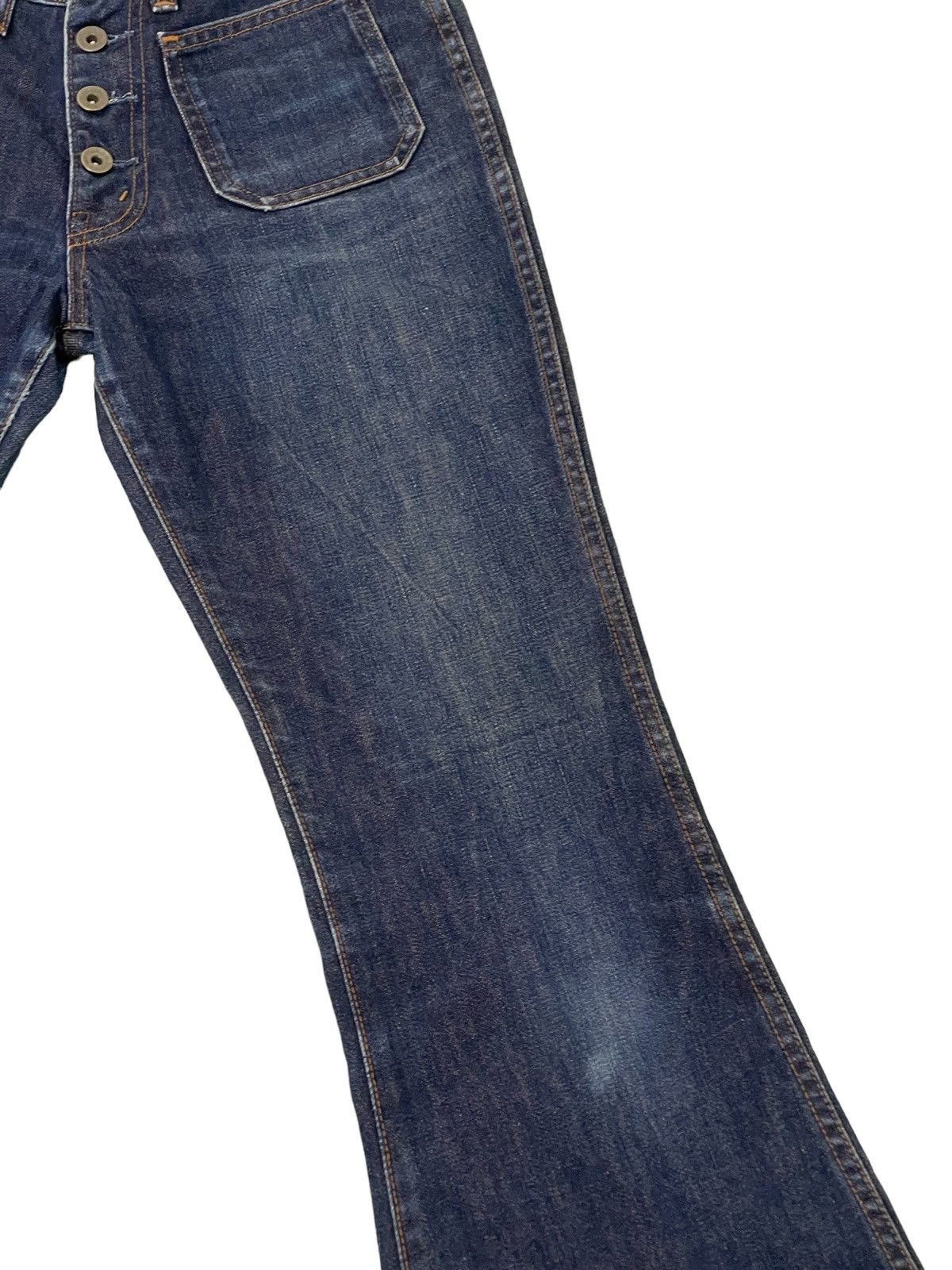 Japanese Brand Flare Jeans Brappers Japan Bell Bottom Denim 2🟦8 Size US 29 - 6 Thumbnail