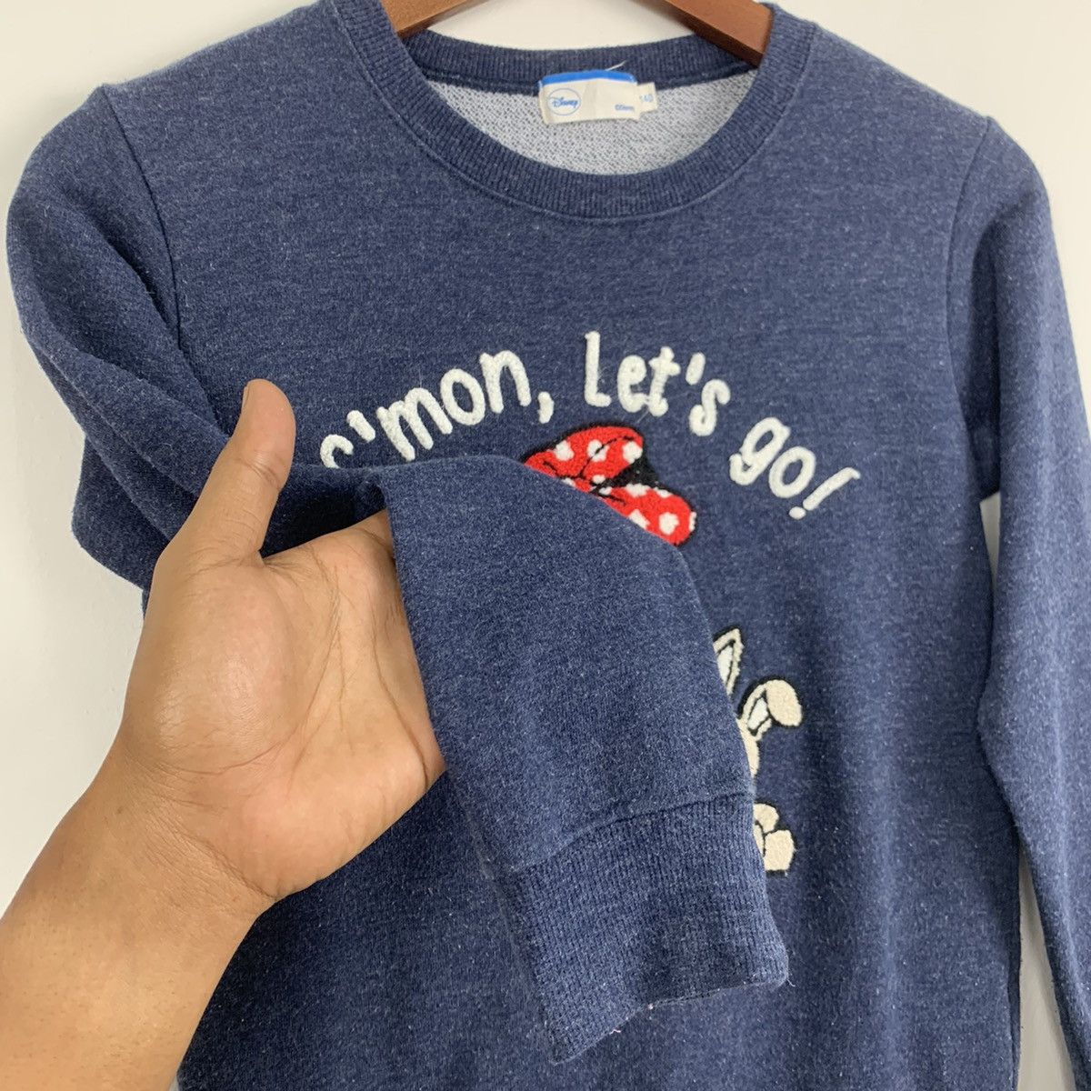 Japanese Brand DISNEY MickeyMouse Kid BigLogo Patchwork Sweatshirt Sweater Size S / US 4 / IT 40 - 4 Thumbnail
