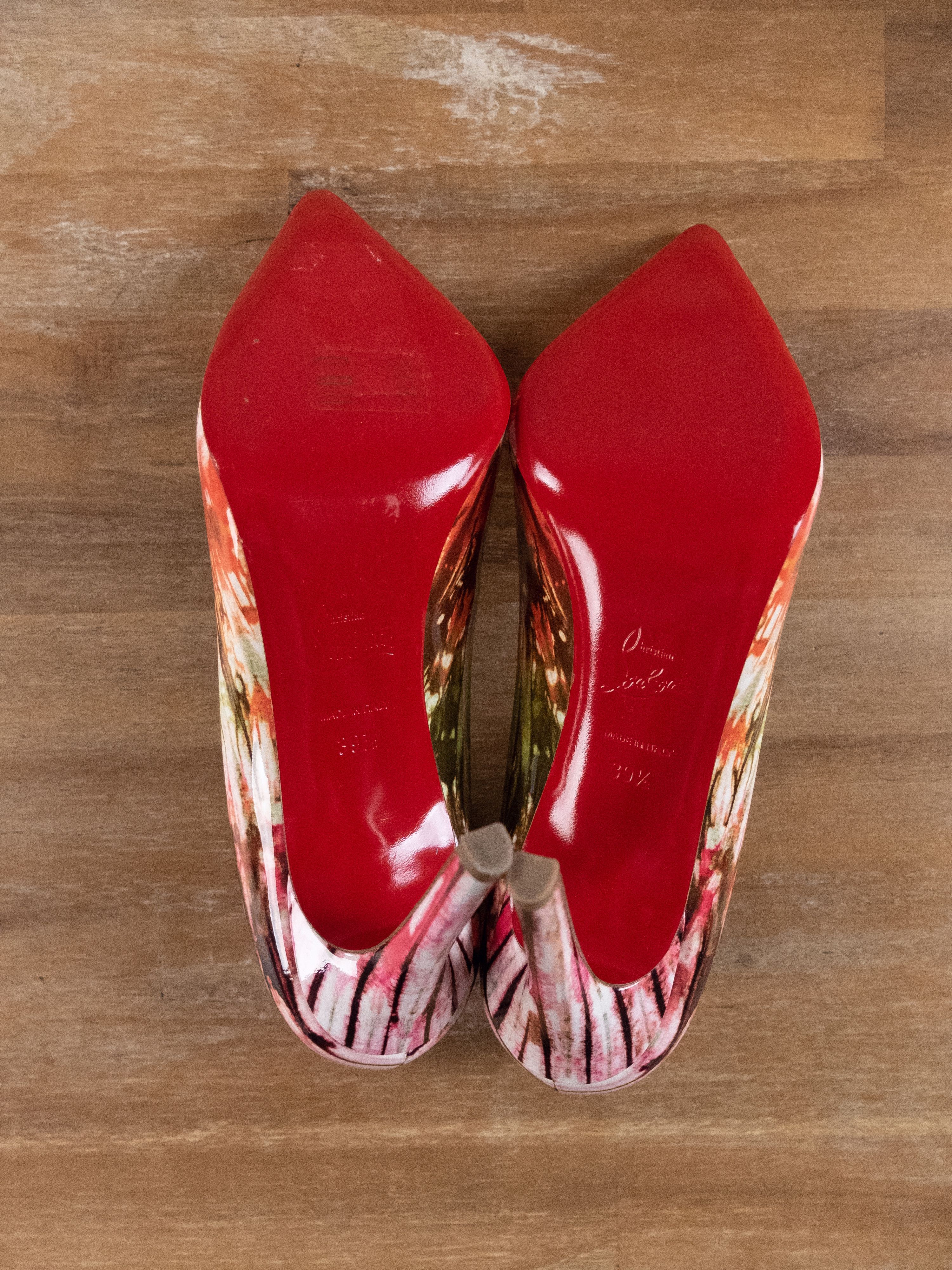 Christian Louboutin CHRISTIAN LOUBOUTIN Pigalle Bazin patent leather pumps 39.5 Size US 9.5 / IT 39.5 - 5 Thumbnail