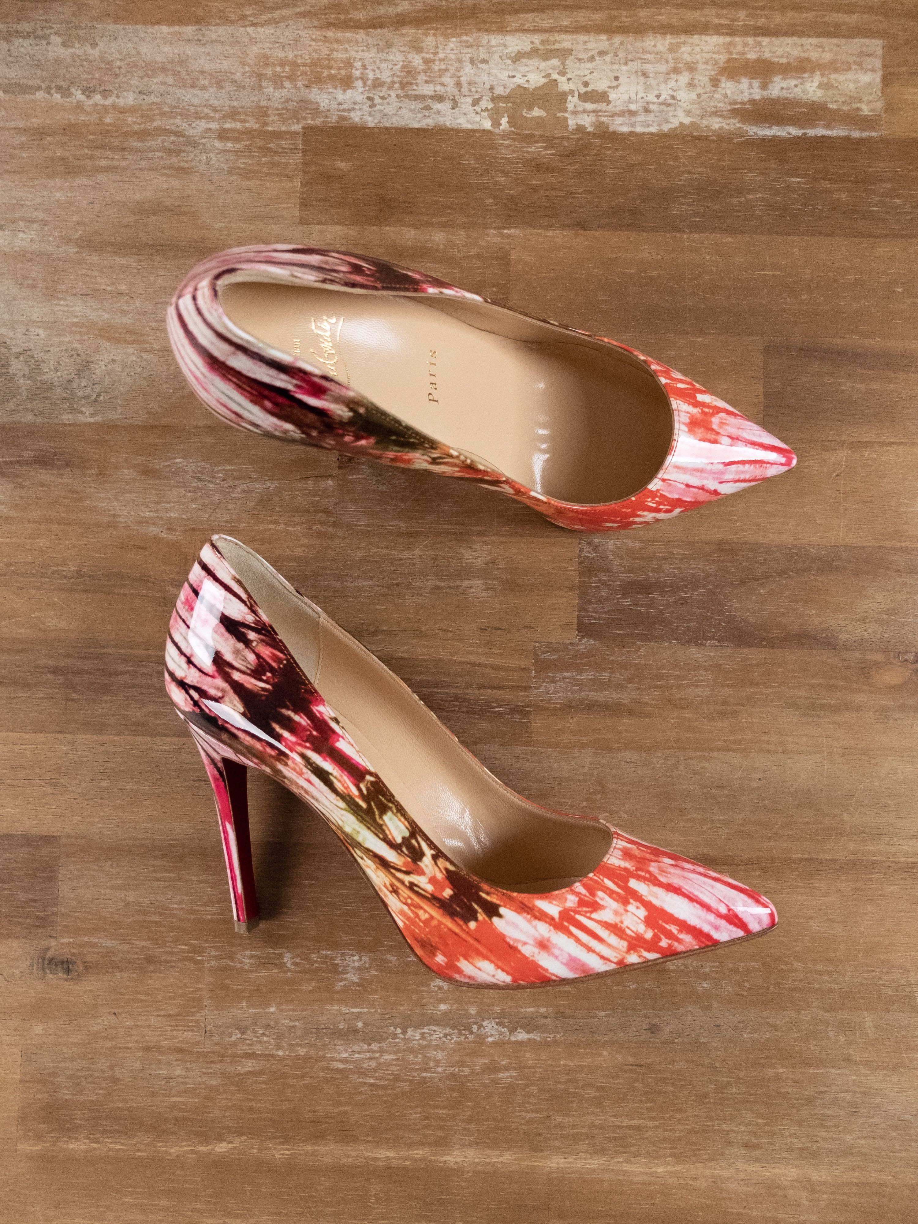 Christian Louboutin CHRISTIAN LOUBOUTIN Pigalle Bazin patent leather pumps 39.5 Size US 9.5 / IT 39.5 - 1 Thumbnail