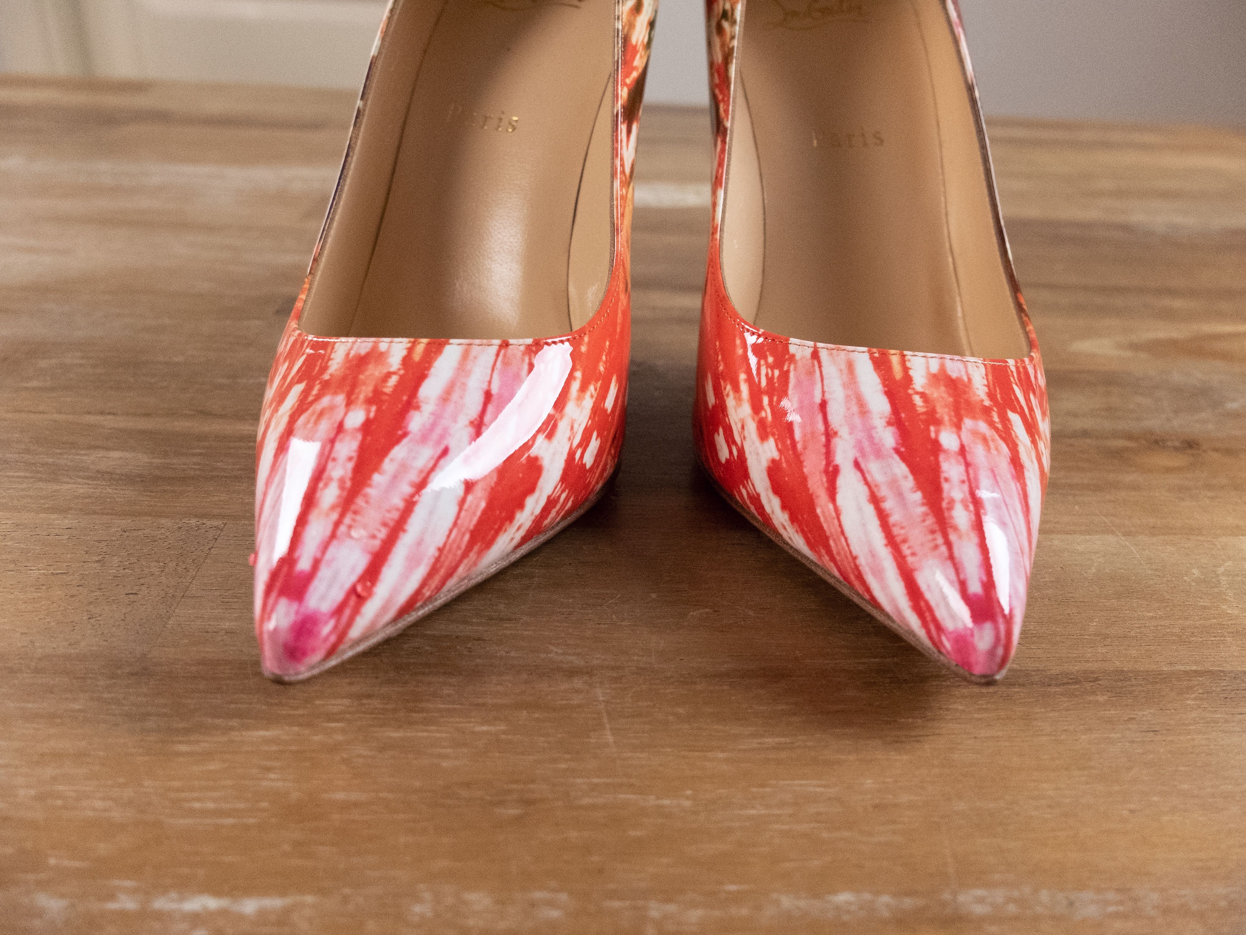Christian Louboutin CHRISTIAN LOUBOUTIN Pigalle Bazin patent leather pumps 39.5 Size US 9.5 / IT 39.5 - 3 Thumbnail