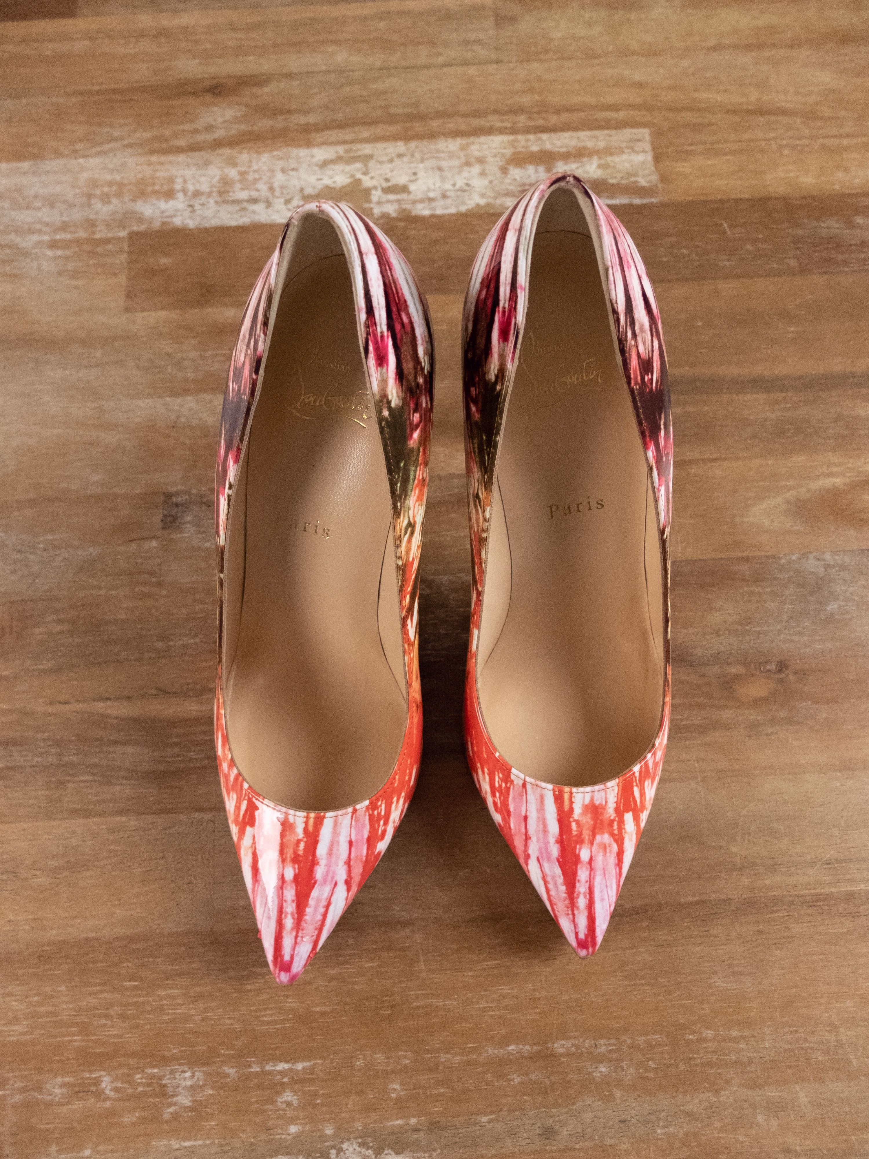 Christian Louboutin CHRISTIAN LOUBOUTIN Pigalle Bazin patent leather pumps 39.5 Size US 9.5 / IT 39.5 - 2 Thumbnail