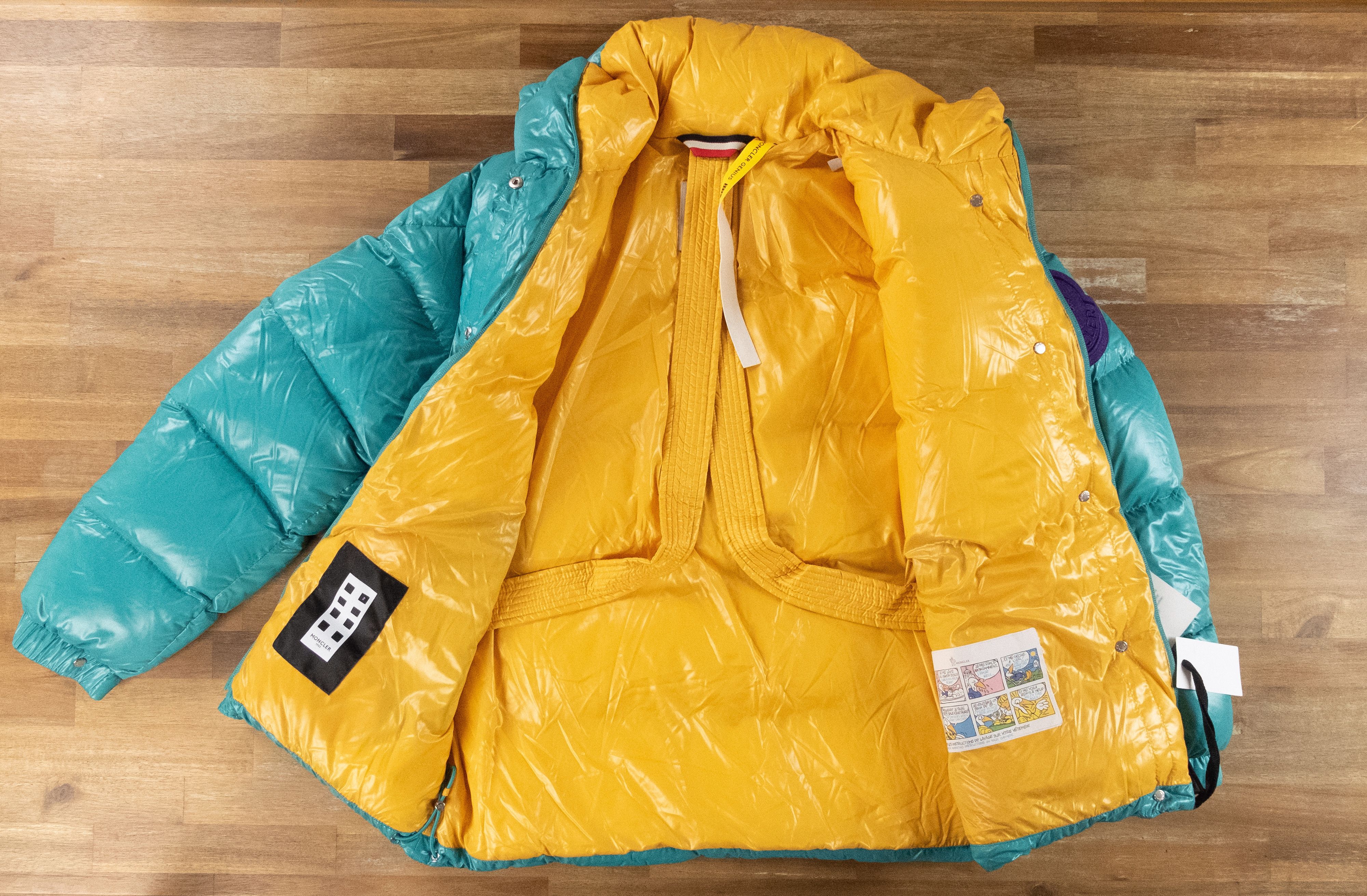 Moncler MONCLER GENIUS Dervaux green quilted down padded jacket coat Size M / US 6-8 / IT 42-44 - 7 Thumbnail