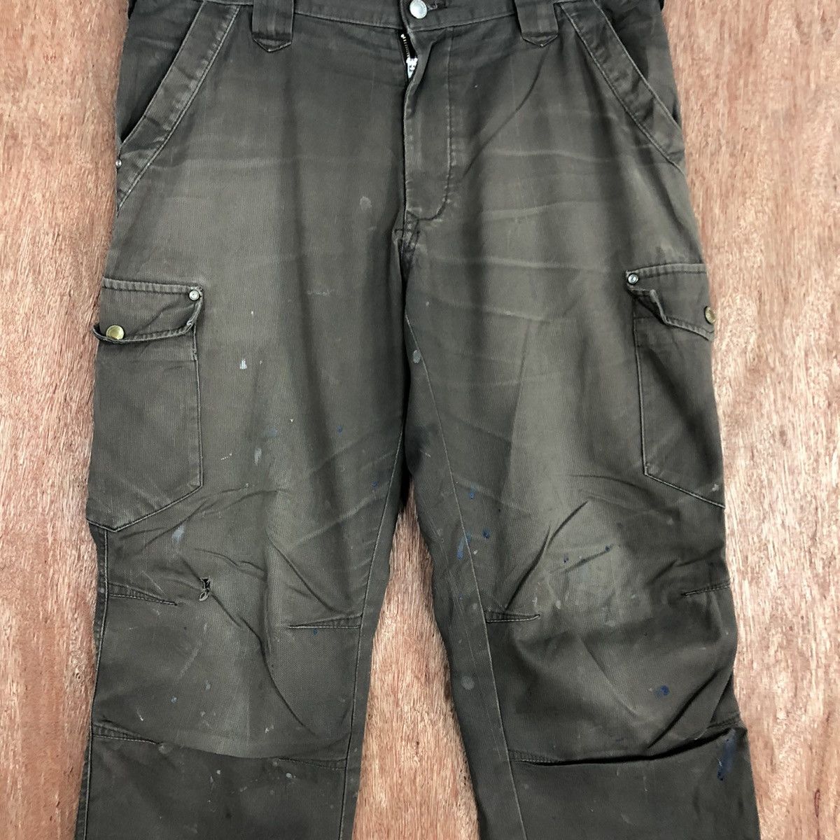 Japanese Brand Japan Brown Multipocket Tactical Cargo Pants #c836 Size US 32 / EU 48 - 4 Thumbnail