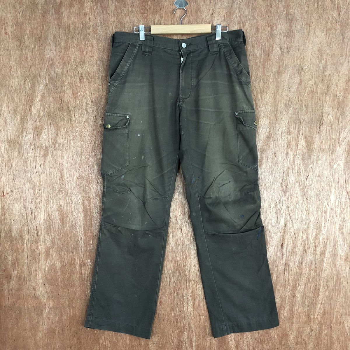 Japanese Brand Japan Brown Multipocket Tactical Cargo Pants #c836 Size US 32 / EU 48 - 1 Thumbnail