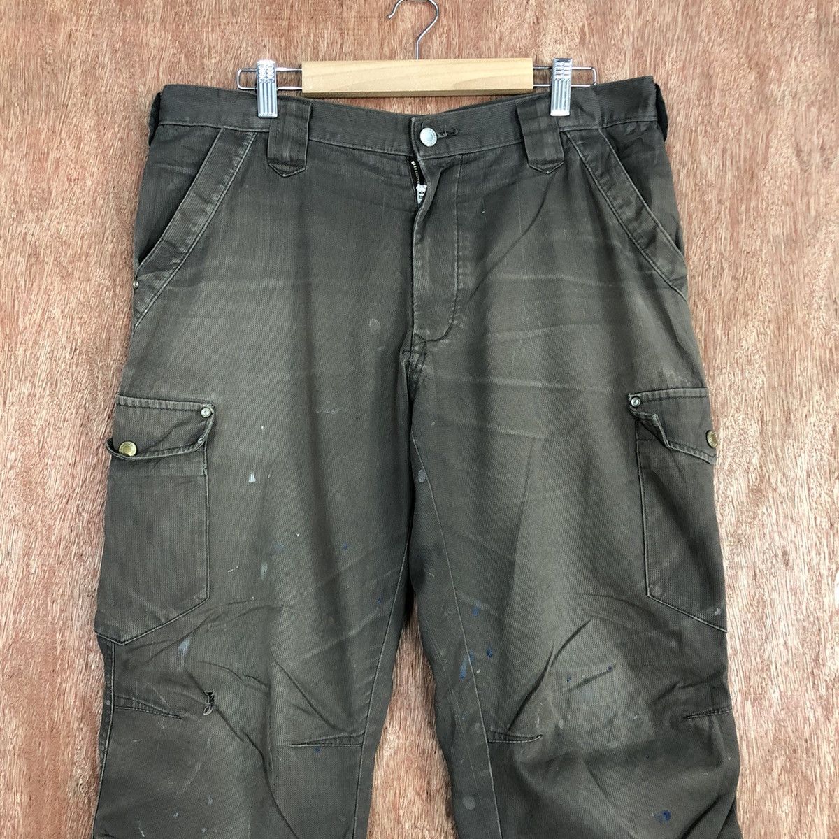 Japanese Brand Japan Brown Multipocket Tactical Cargo Pants #c836 Size US 32 / EU 48 - 2 Thumbnail