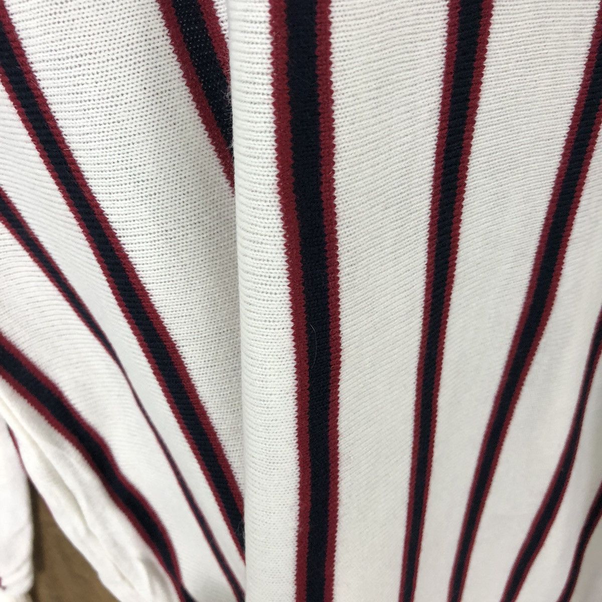 Japanese Brand Igni White Stripe Knitwear vintage #6191 Size US M / EU 48-50 / 2 - 4 Thumbnail