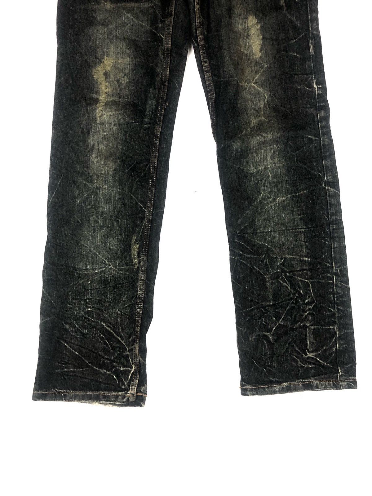 Japanese Brand Japanese Brand Nylaus Double Waist acid wash jeans Size US 30 / EU 46 - 4 Thumbnail