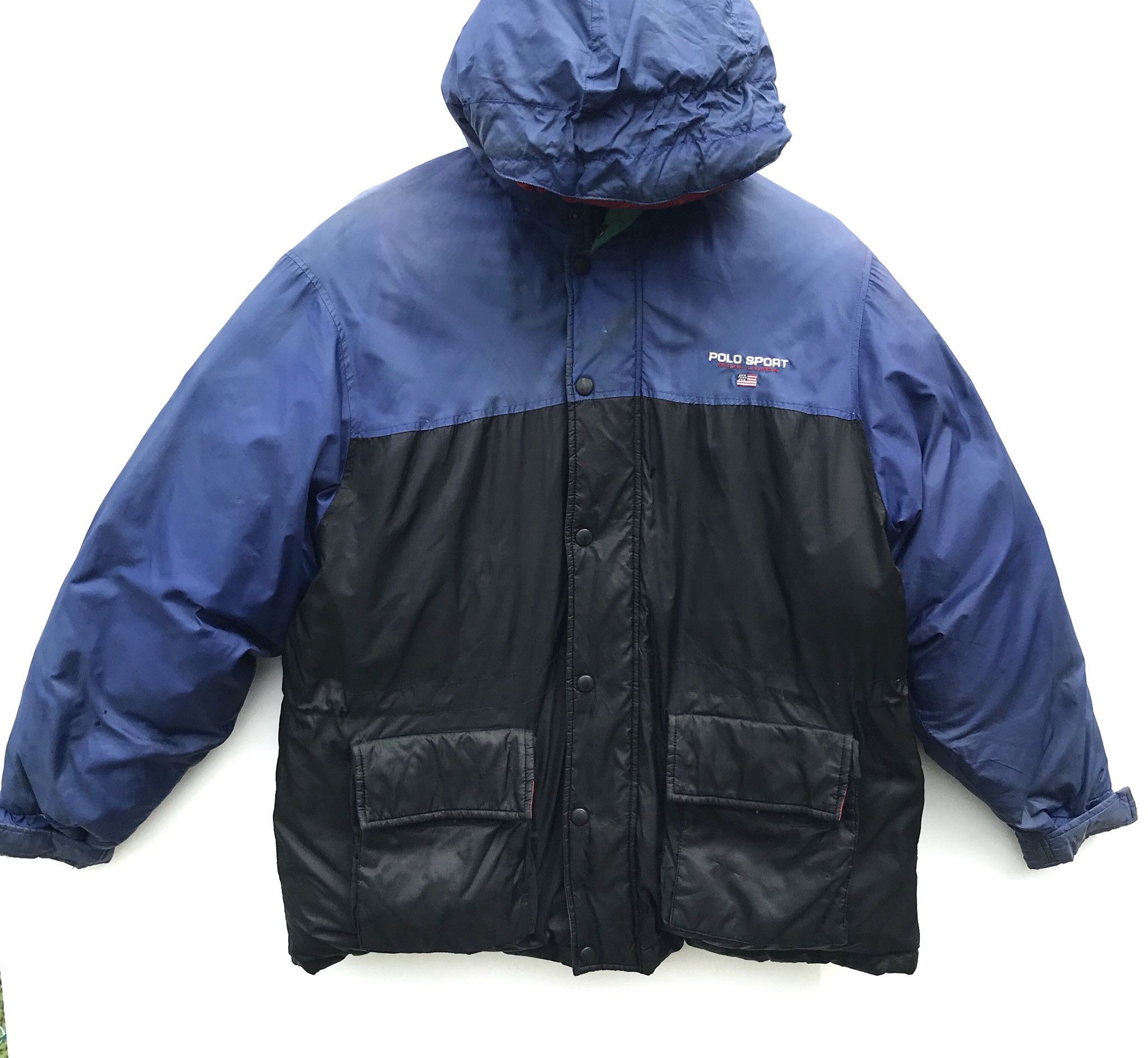 Polo Ralph Lauren Vintage polo sport multi colour puffer jacket Size US L / EU 52-54 / 3 - 1 Thumbnail