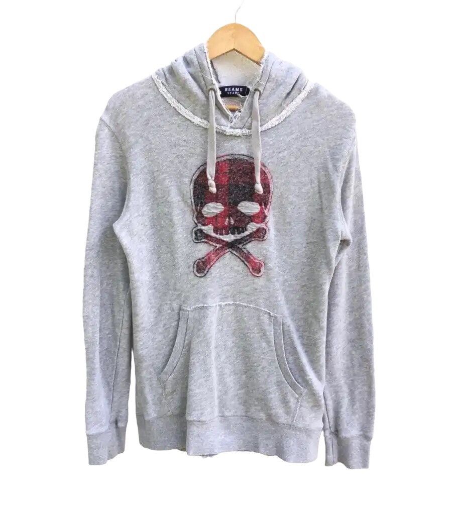 Beams Hoodie Sweatshirt Skull Punk Rare Design