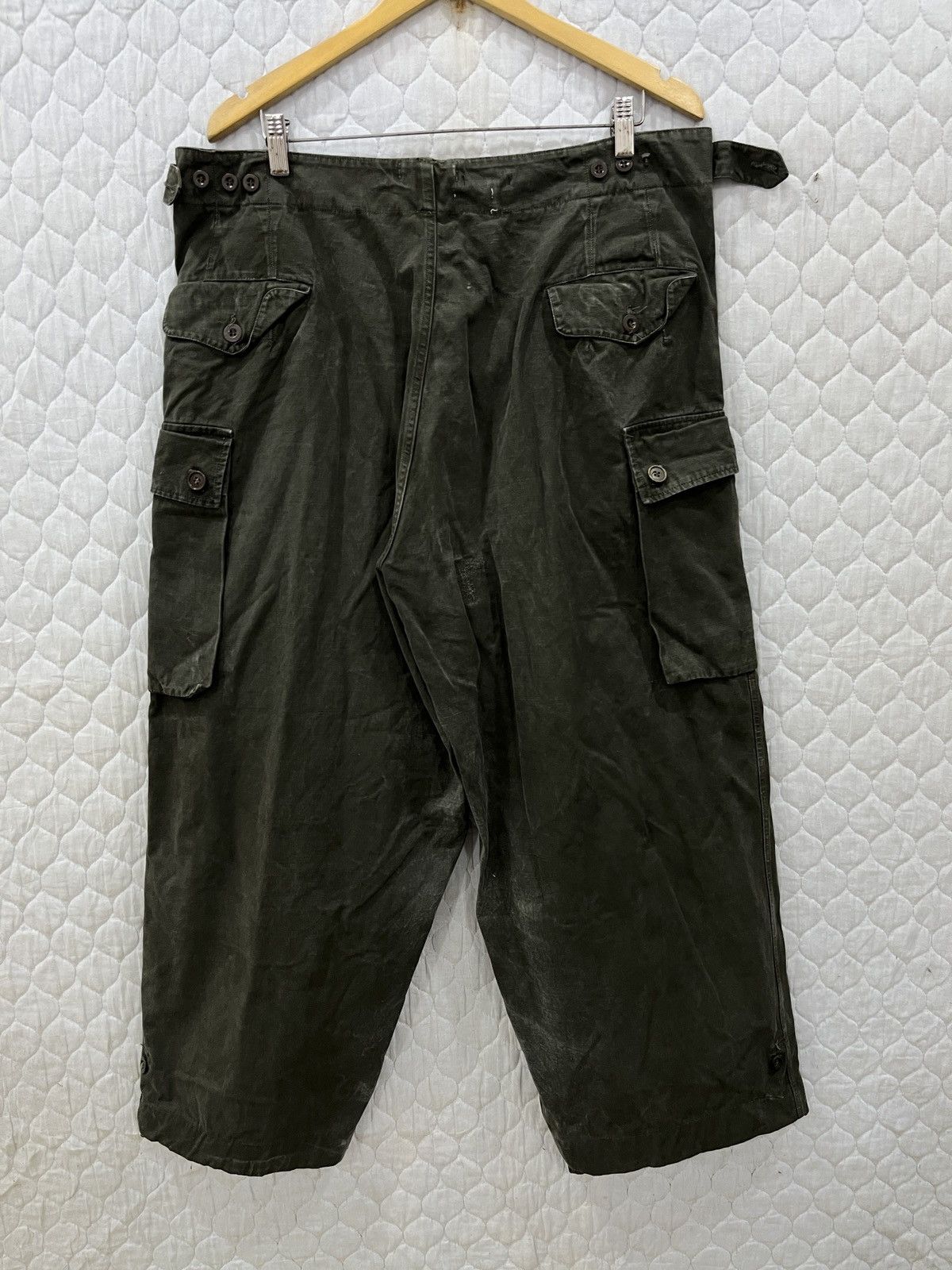 Vintage (Kkk). RARE VINTAGE MILITARY WAR PANTS Size US 38 / EU 54 - 2 Thumbnail