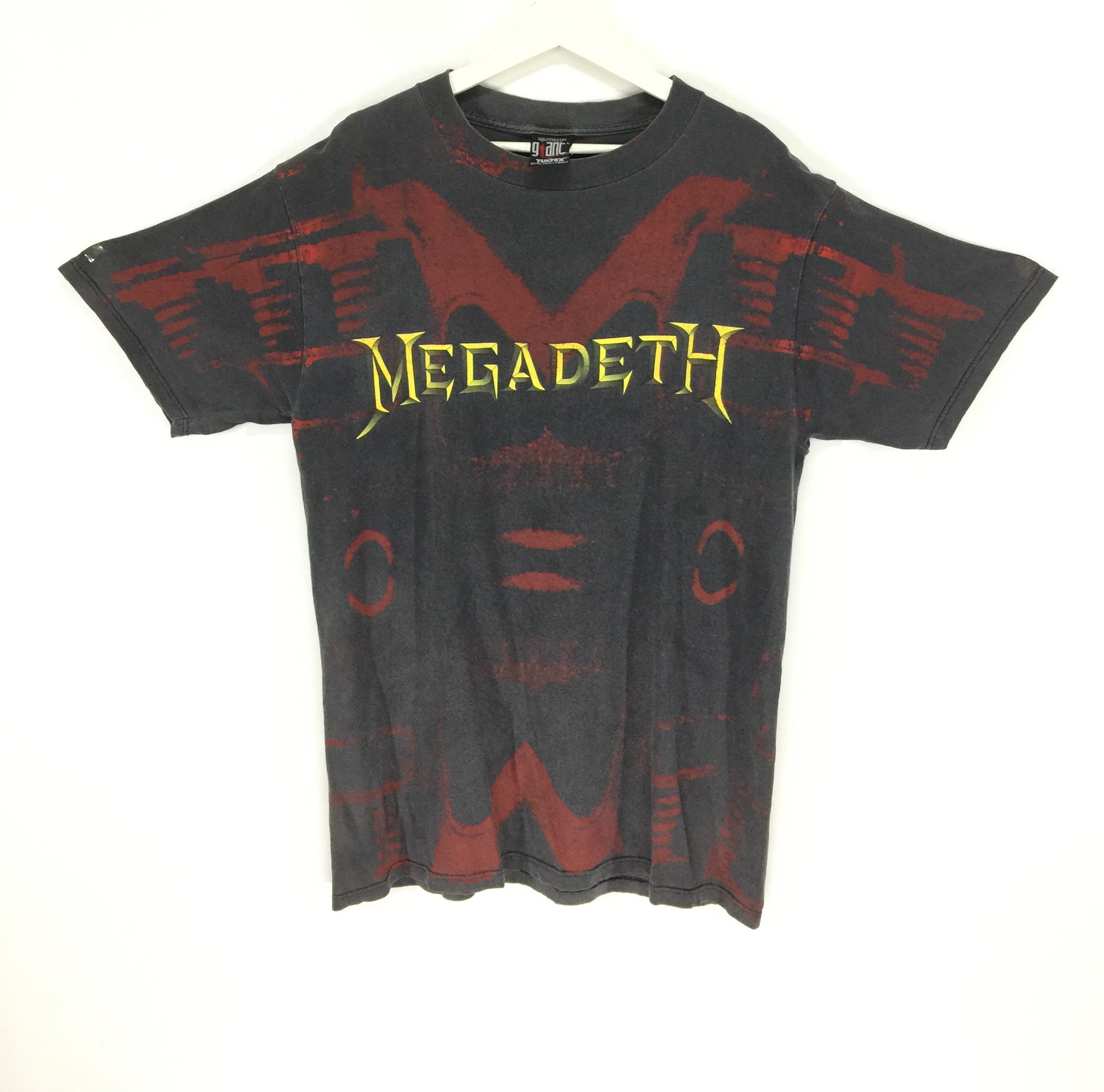 Band Tees × Vintage Megadeth thrash metal concer tour vtg 90s overprint tshirt Size US L / EU 52-54 / 3 - 3 Thumbnail