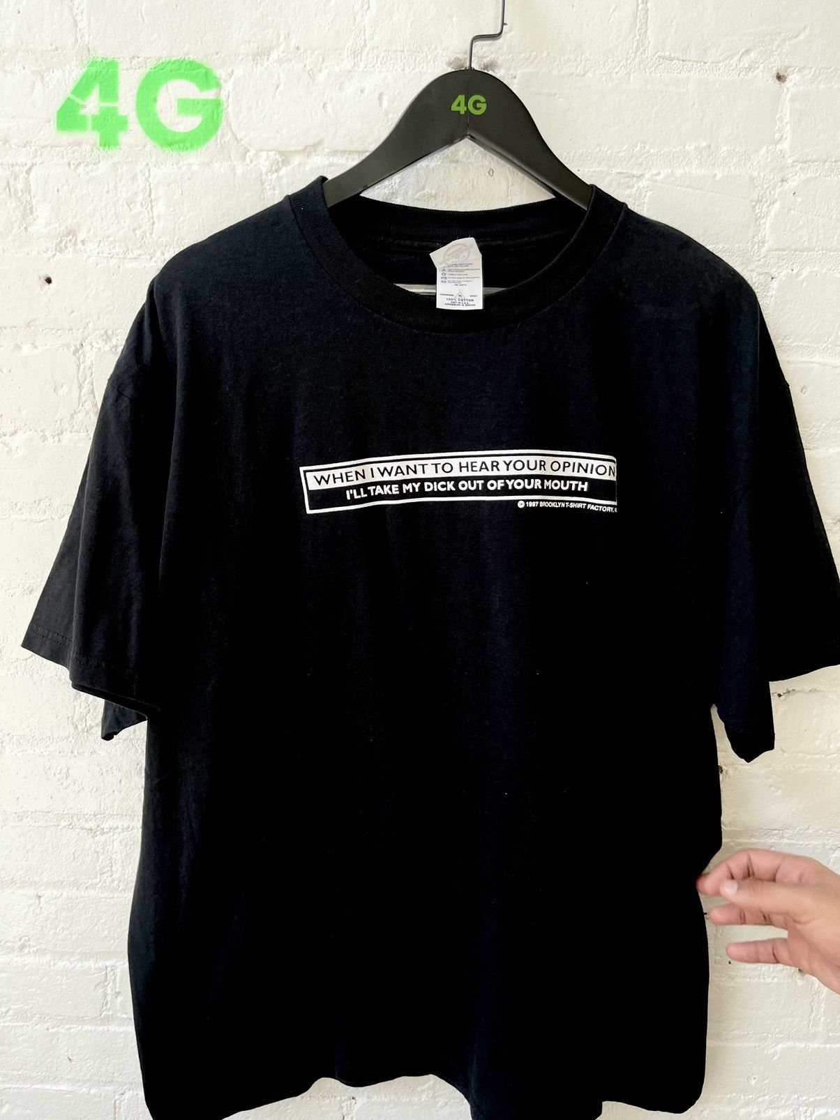 Vintage Vintage CRAZY TAKE MY DICK OUT YOUR MOUTH SHIRT 4Gseller Size US XL / EU 56 / 4 - 2 Thumbnail