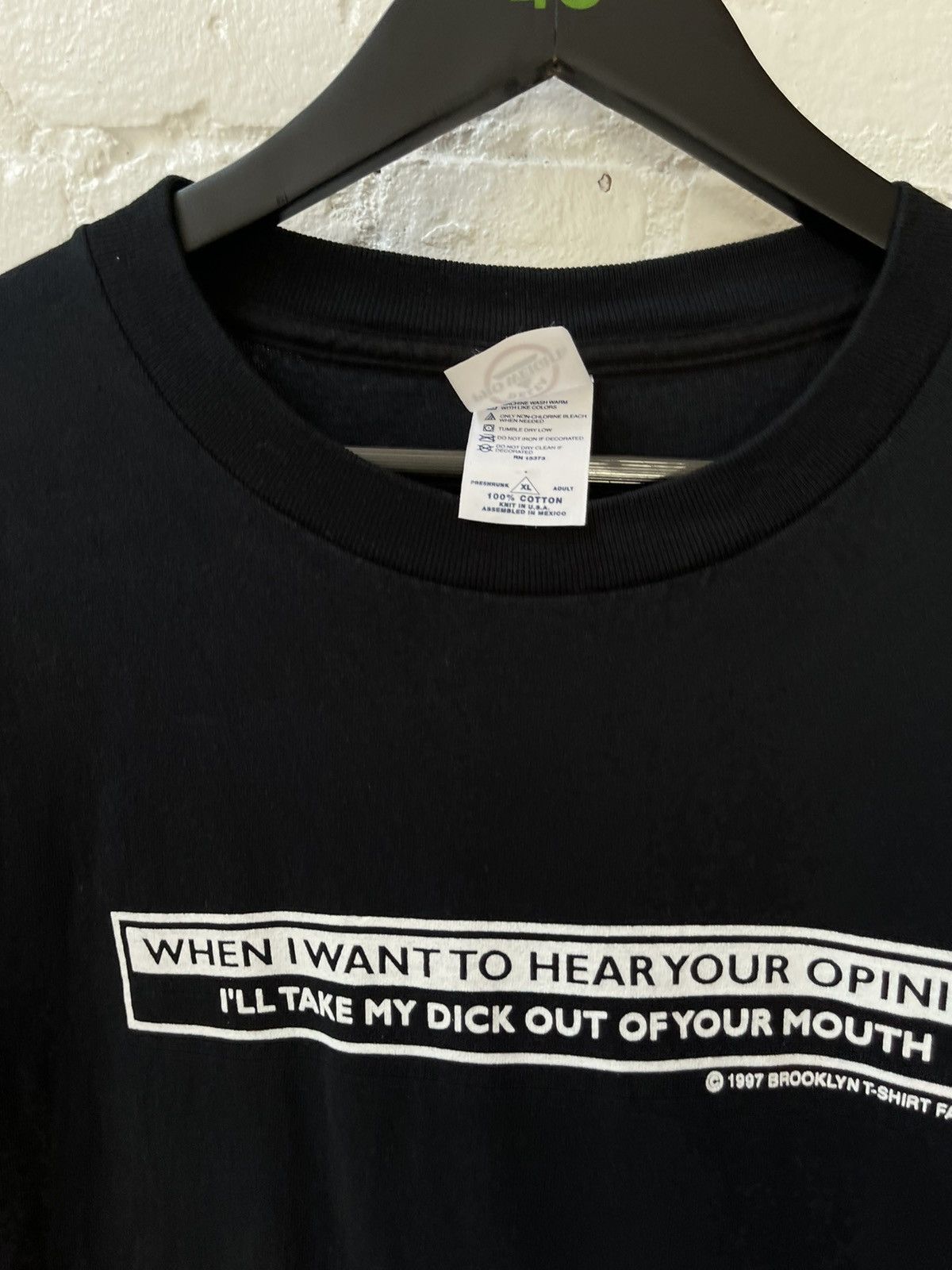 Vintage Vintage CRAZY TAKE MY DICK OUT YOUR MOUTH SHIRT 4Gseller Size US XL / EU 56 / 4 - 3 Thumbnail