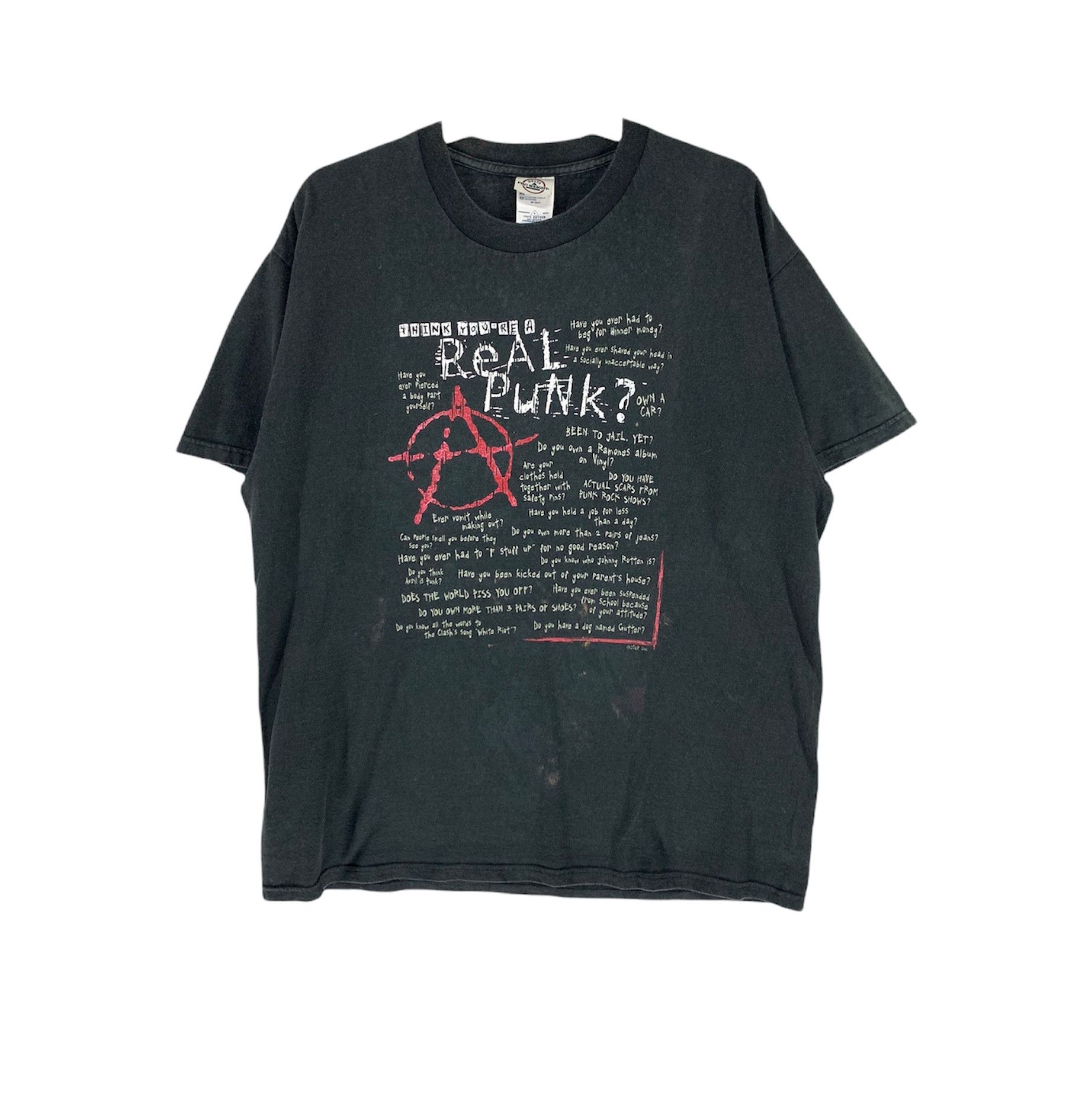 Seditionaries × Vintage Anarchy think you're a real punk vintage shirt Size US L / EU 52-54 / 3 - 1 Thumbnail