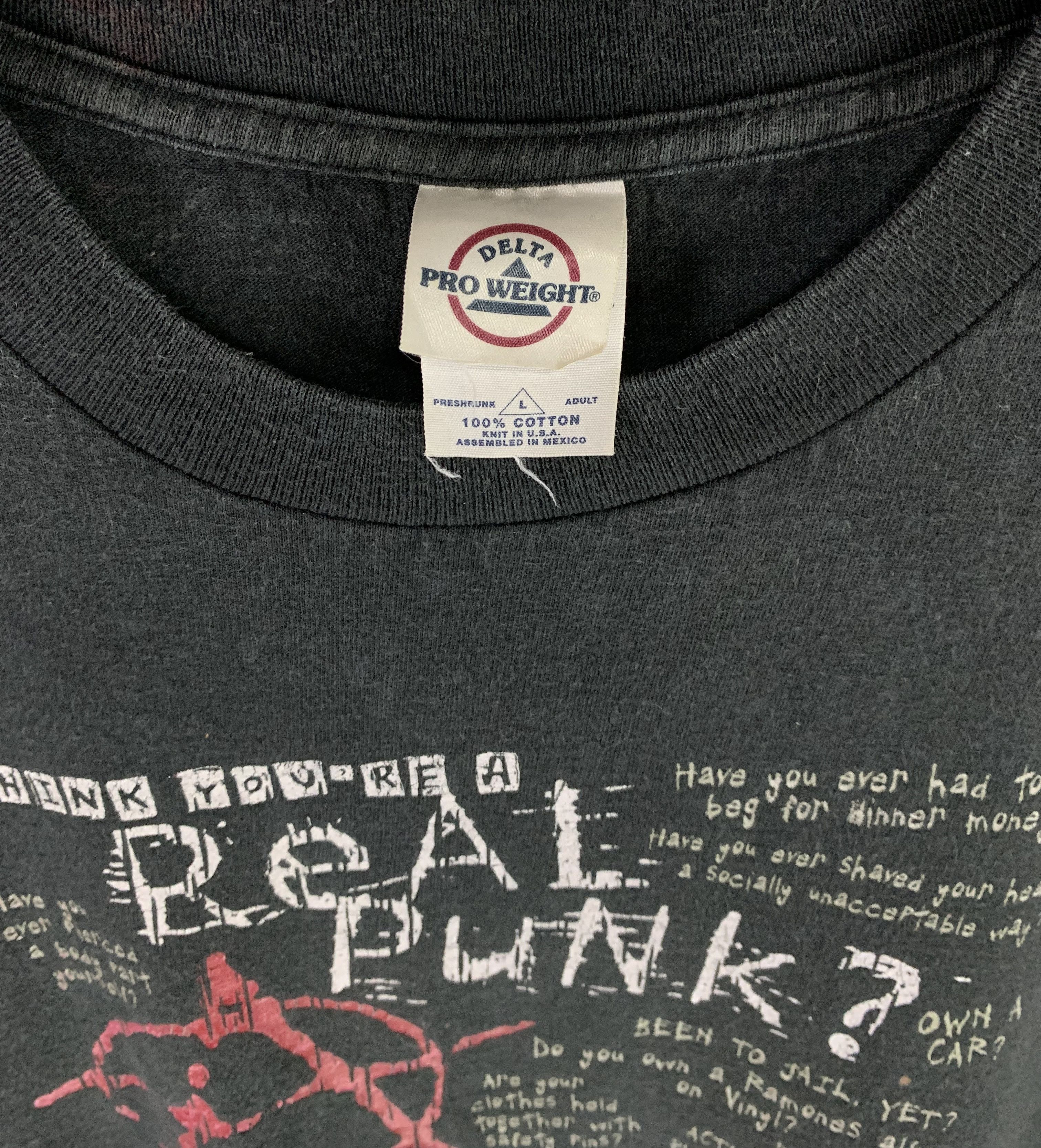 Seditionaries × Vintage Anarchy think you're a real punk vintage shirt Size US L / EU 52-54 / 3 - 7 Thumbnail