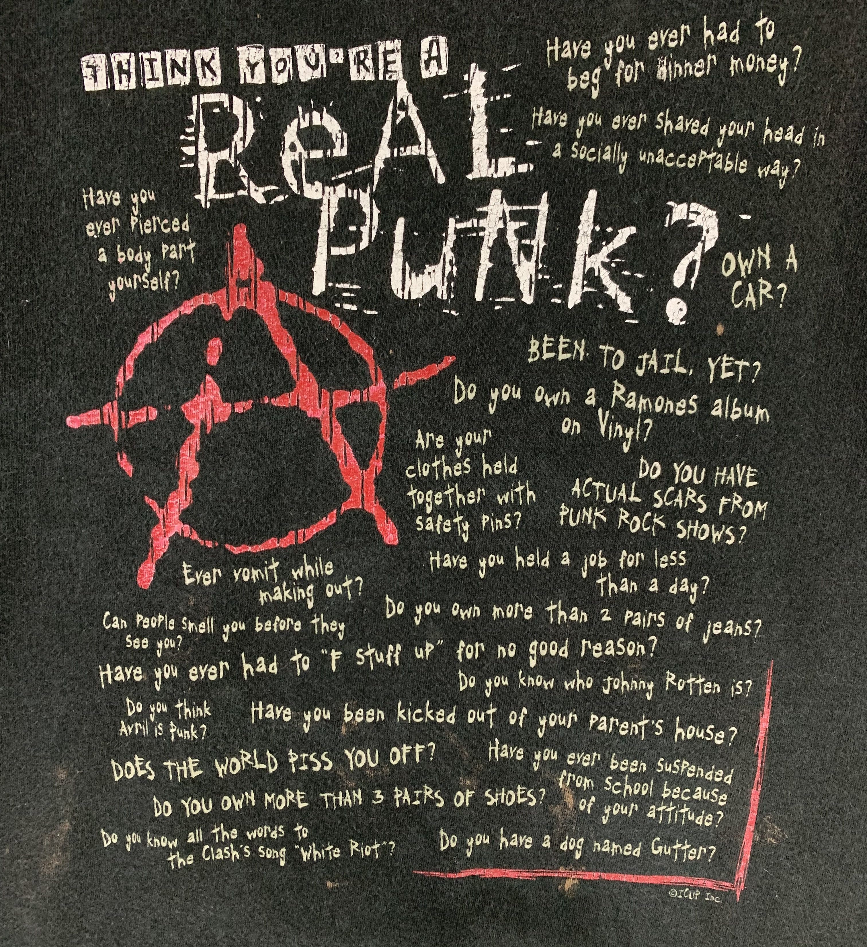 Seditionaries × Vintage Anarchy think you're a real punk vintage shirt Size US L / EU 52-54 / 3 - 3 Thumbnail