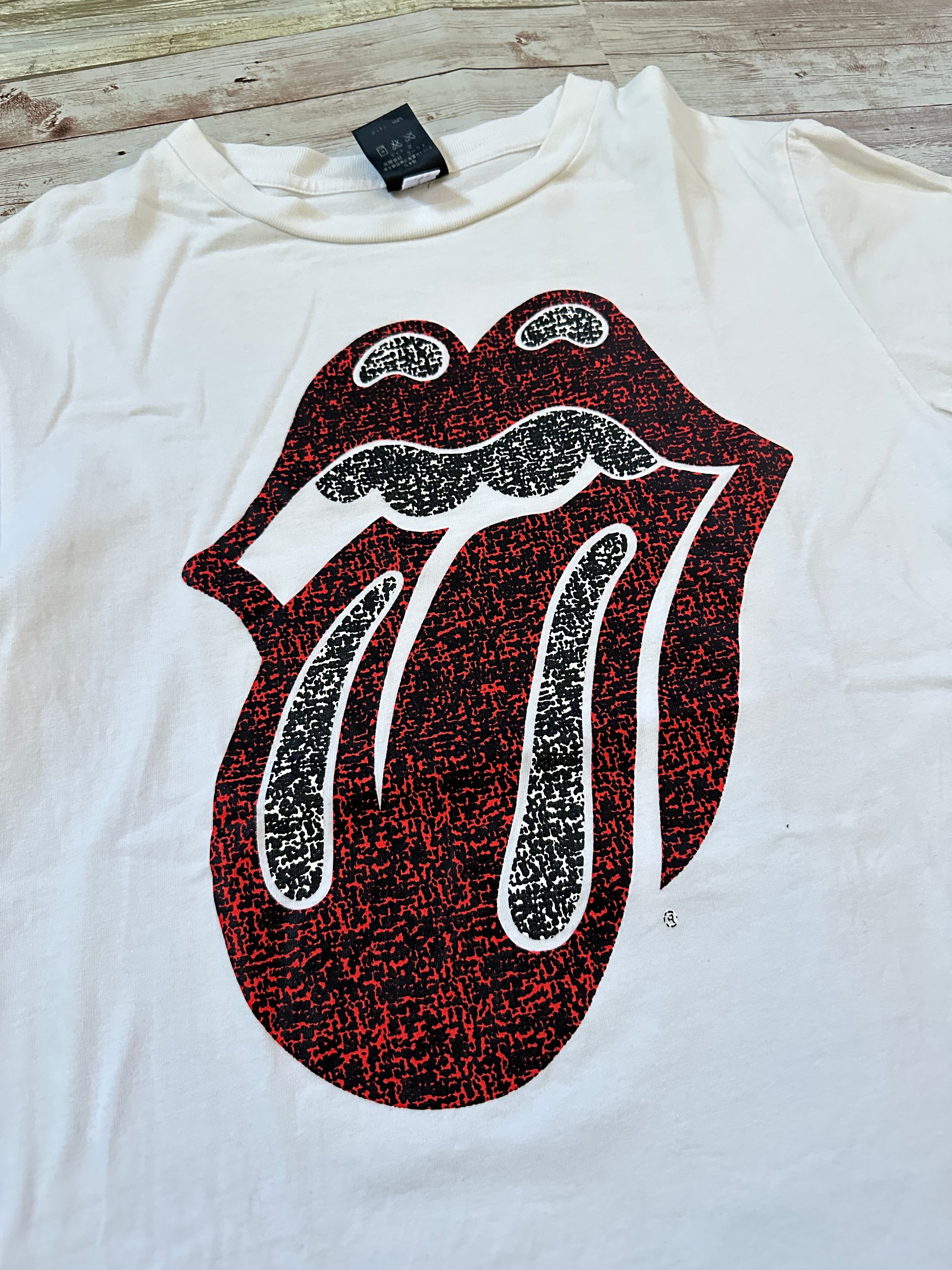 Pre-owned Number N Ine Rolling Stones Tee In White