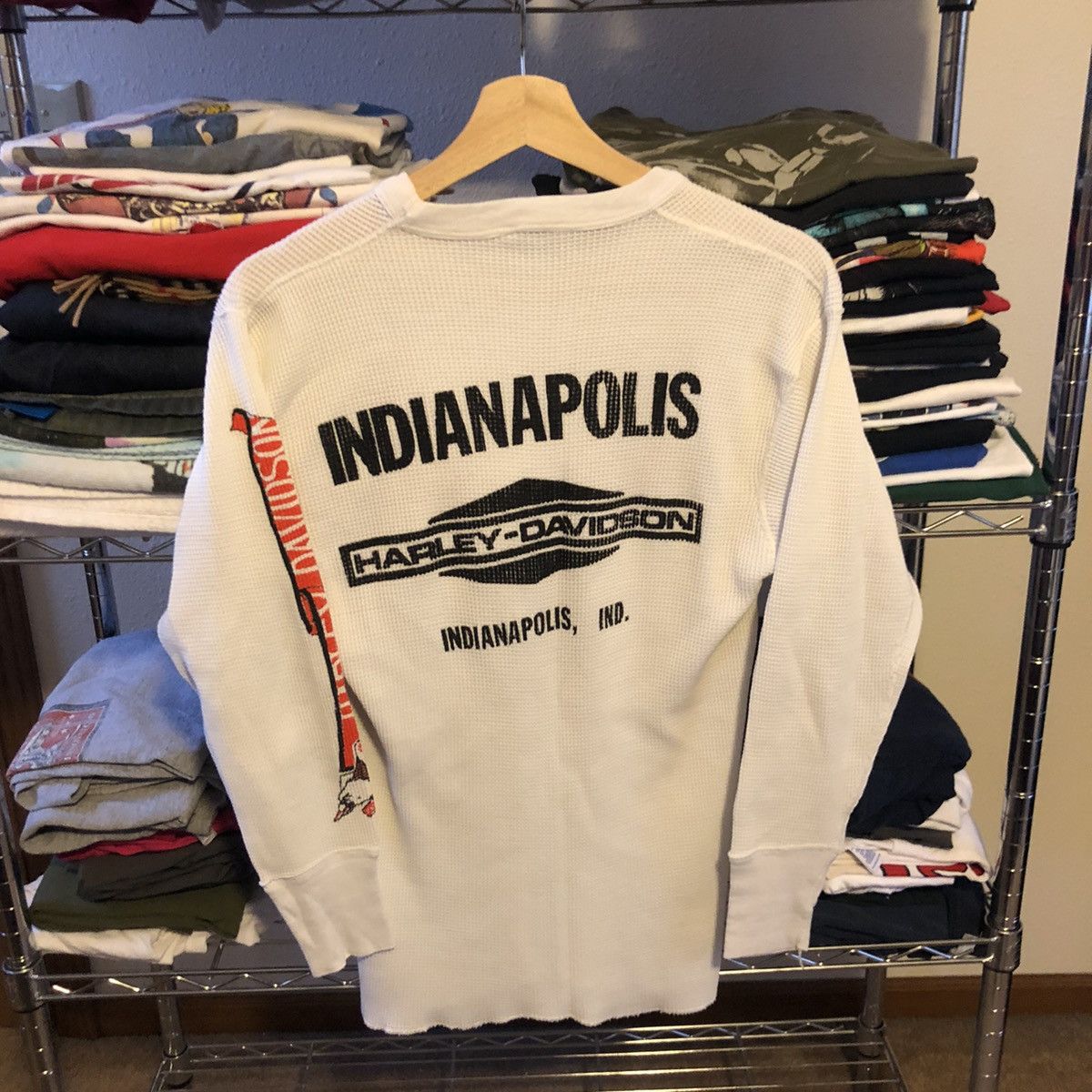 Harley Davidson × Vintage Vintage 70’s Harley Davidson Thermal Size US S / EU 44-46 / 1 - 4 Thumbnail