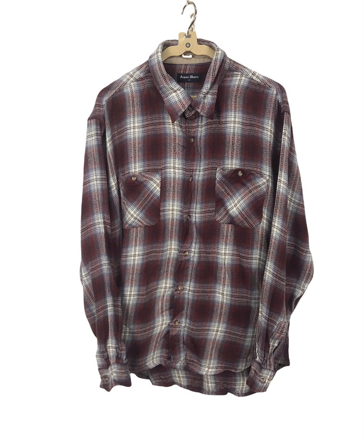 Flannel × Japanese Brand Aqua blue flannel shirt Size US M / EU 48-50 / 2 - 1 Thumbnail
