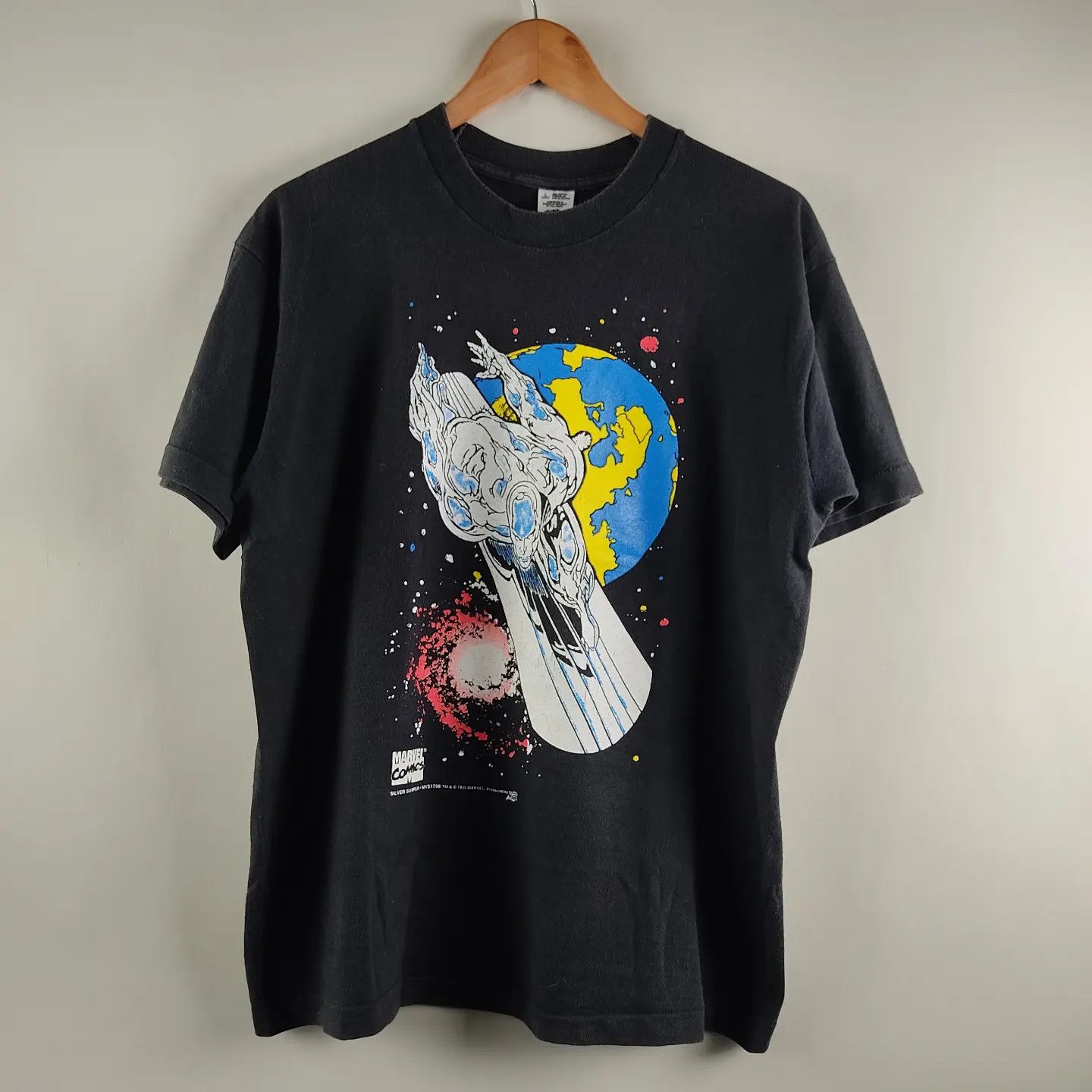 image of 1995 Marvel Comics Silver Surfer in Black, Men's (Size Large)