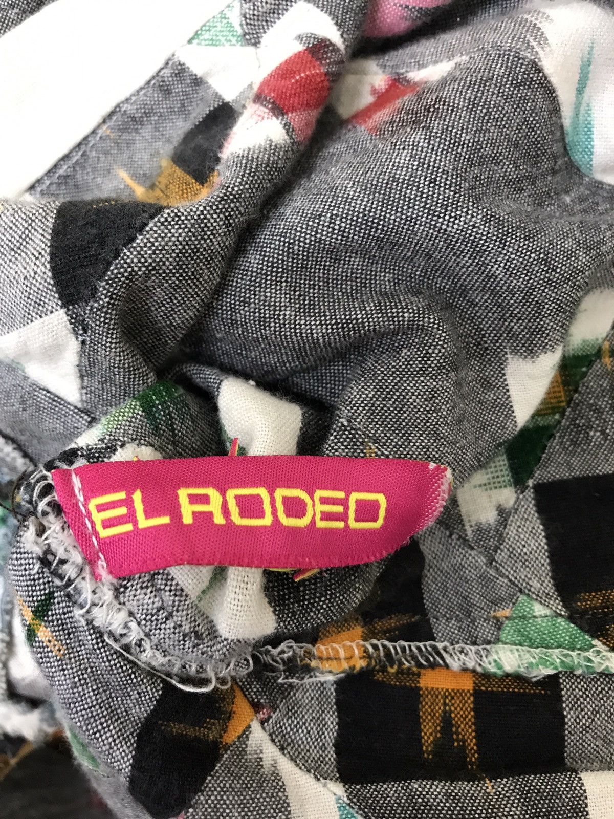 Japanese Brand El Rodeo Patchwork Shirt Button Up 5🟩9 Size US M / EU 48-50 / 2 - 5 Thumbnail