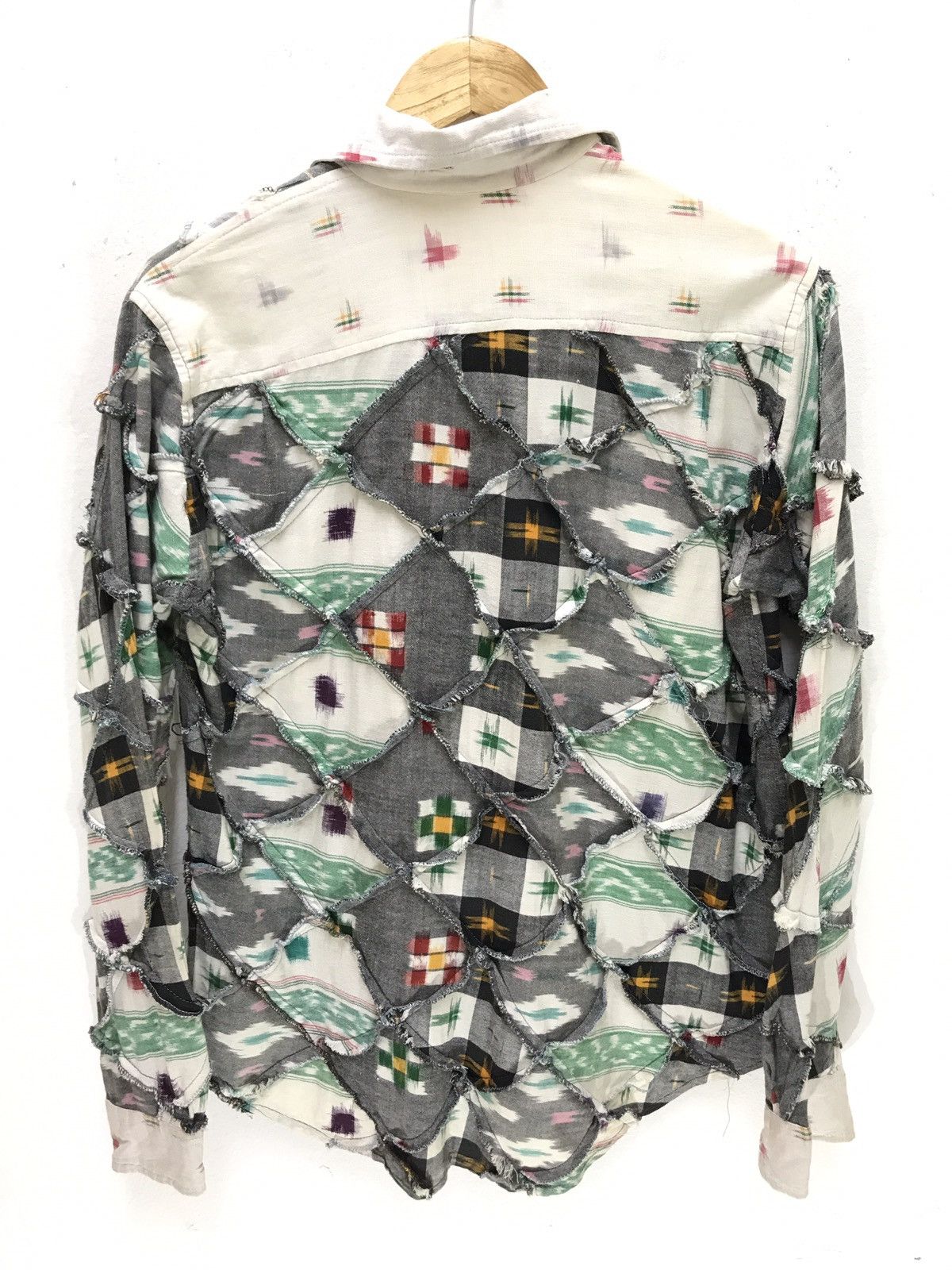 Japanese Brand El Rodeo Patchwork Shirt Button Up 5🟩9 Size US M / EU 48-50 / 2 - 4 Thumbnail