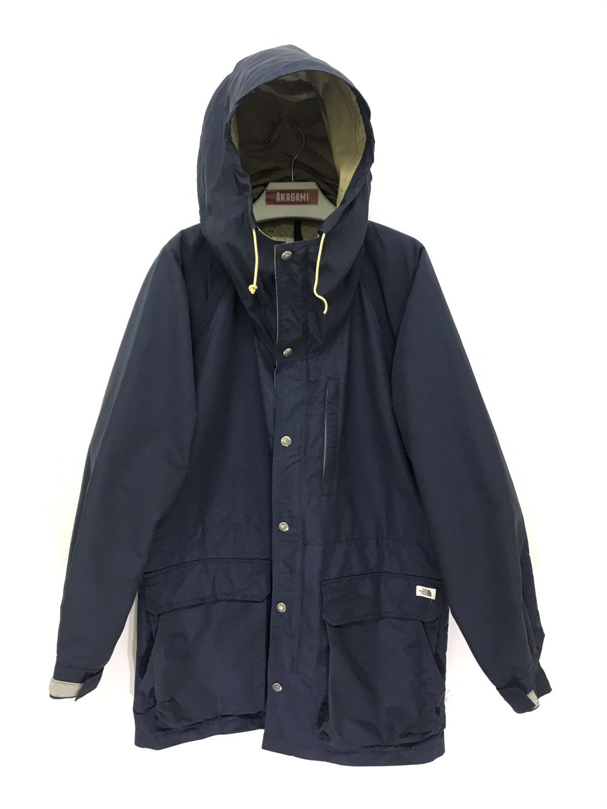The North Face 🏞 Vtg Nylon Mountain Parka The North Face Navy Blue 46🟩 Size US L / EU 52-54 / 3 - 1 Thumbnail