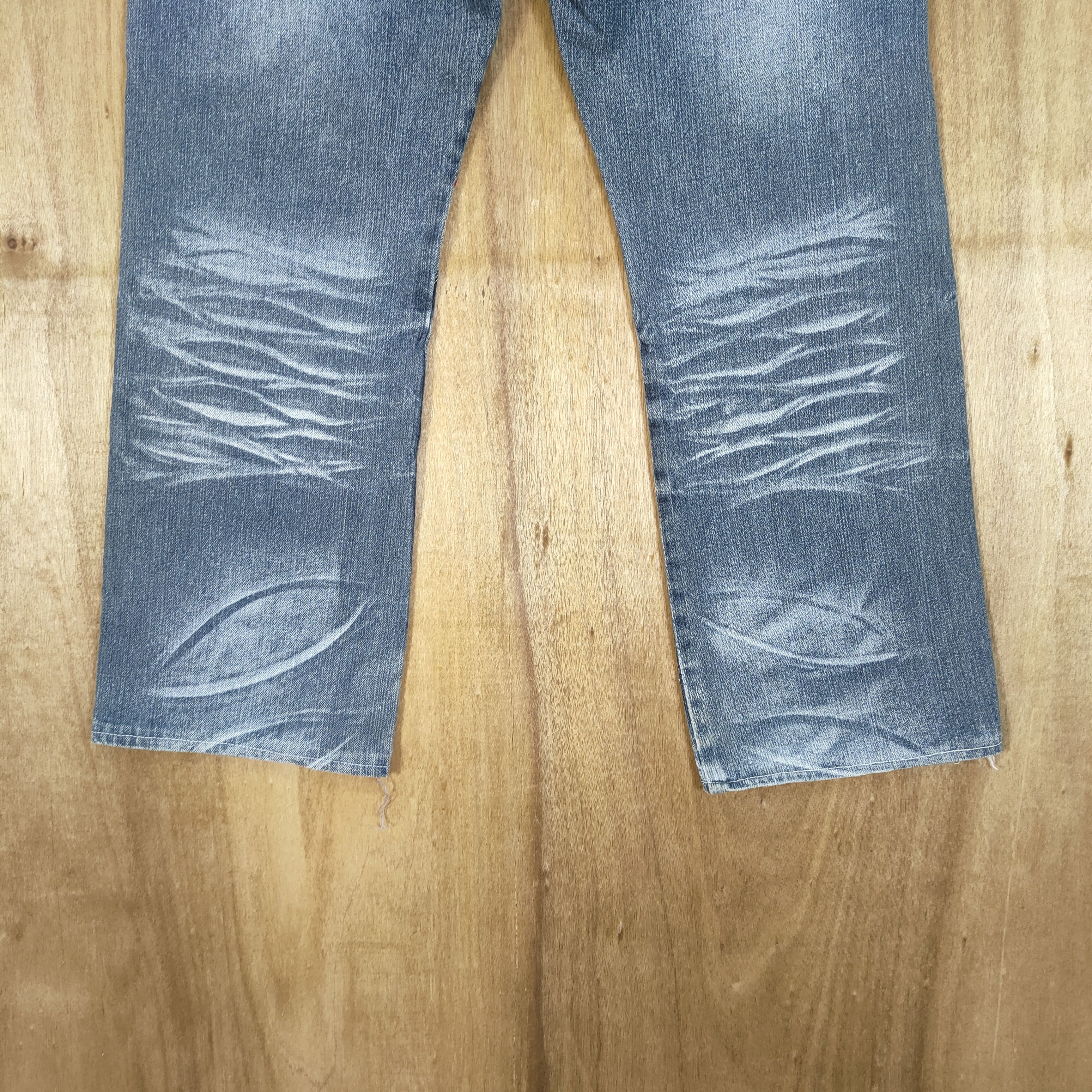 Japanese Brand HUNG FIVE FADED DENIM JEANS CARGO PANTS MULTIPOCKET Size US 32 / EU 48 - 9 Thumbnail