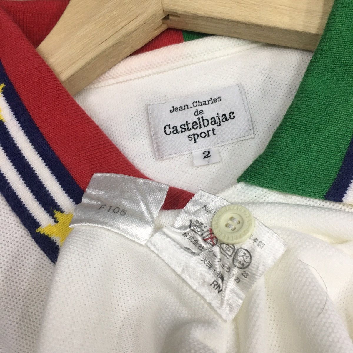Japanese Brand × Jean Charles De Castelbajac Rare Jean Charles de Castelbajac All Embroidery Polo Tee Size US M / EU 48-50 / 2 - 6 Thumbnail