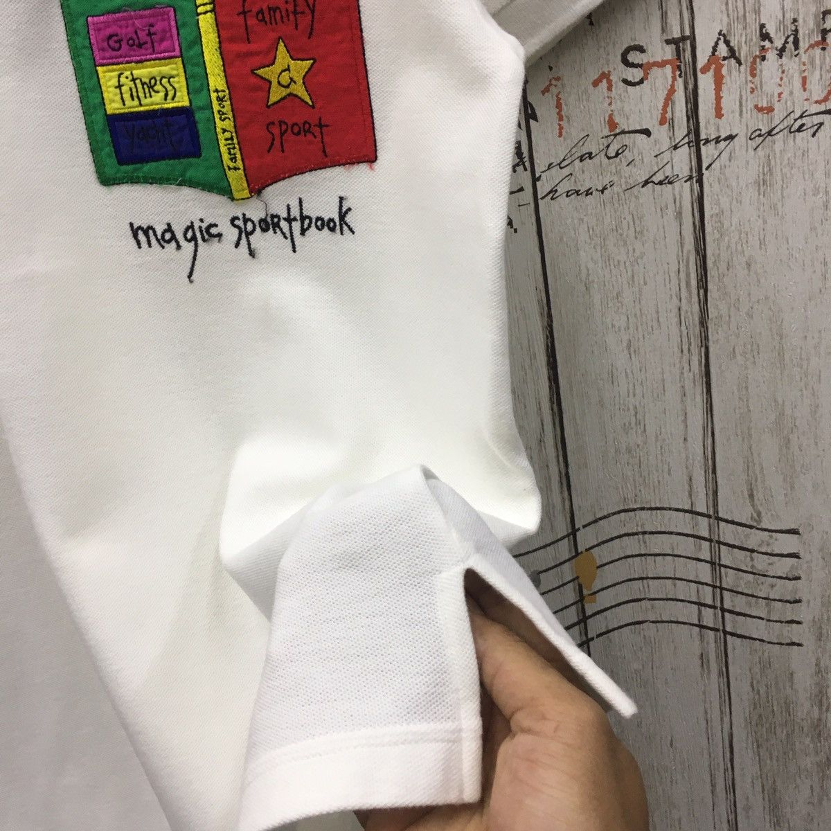 Japanese Brand × Jean Charles De Castelbajac Rare Jean Charles de Castelbajac All Embroidery Polo Tee Size US M / EU 48-50 / 2 - 4 Thumbnail