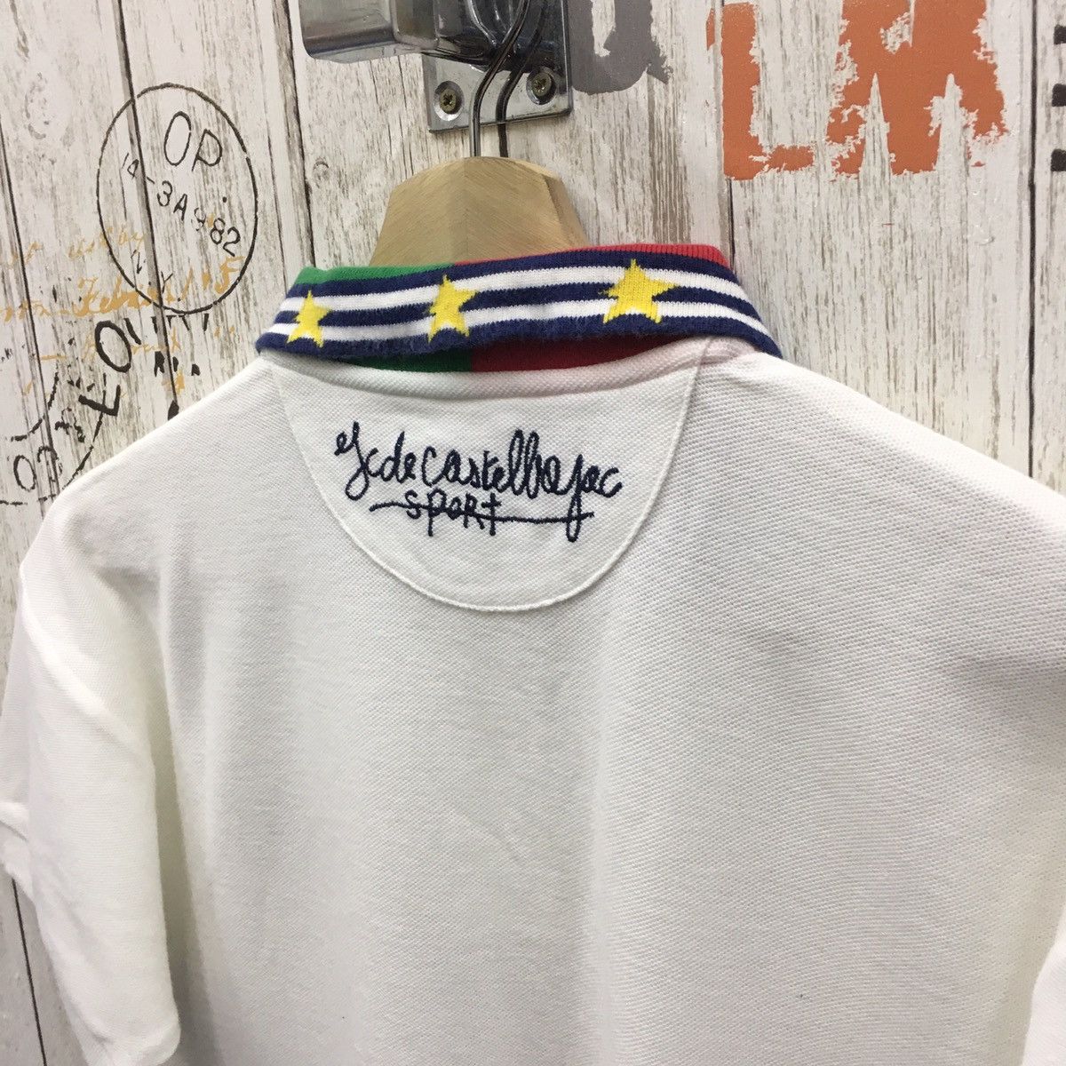 Japanese Brand × Jean Charles De Castelbajac Rare Jean Charles de Castelbajac All Embroidery Polo Tee Size US M / EU 48-50 / 2 - 3 Thumbnail