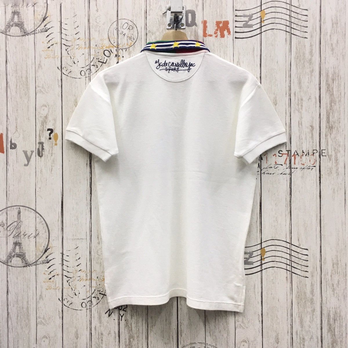Japanese Brand × Jean Charles De Castelbajac Rare Jean Charles de Castelbajac All Embroidery Polo Tee Size US M / EU 48-50 / 2 - 5 Thumbnail