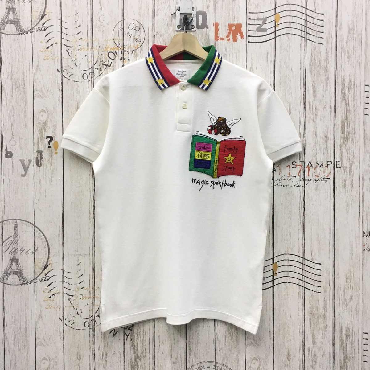 Japanese Brand × Jean Charles De Castelbajac Rare Jean Charles de Castelbajac All Embroidery Polo Tee Size US M / EU 48-50 / 2 - 1 Thumbnail