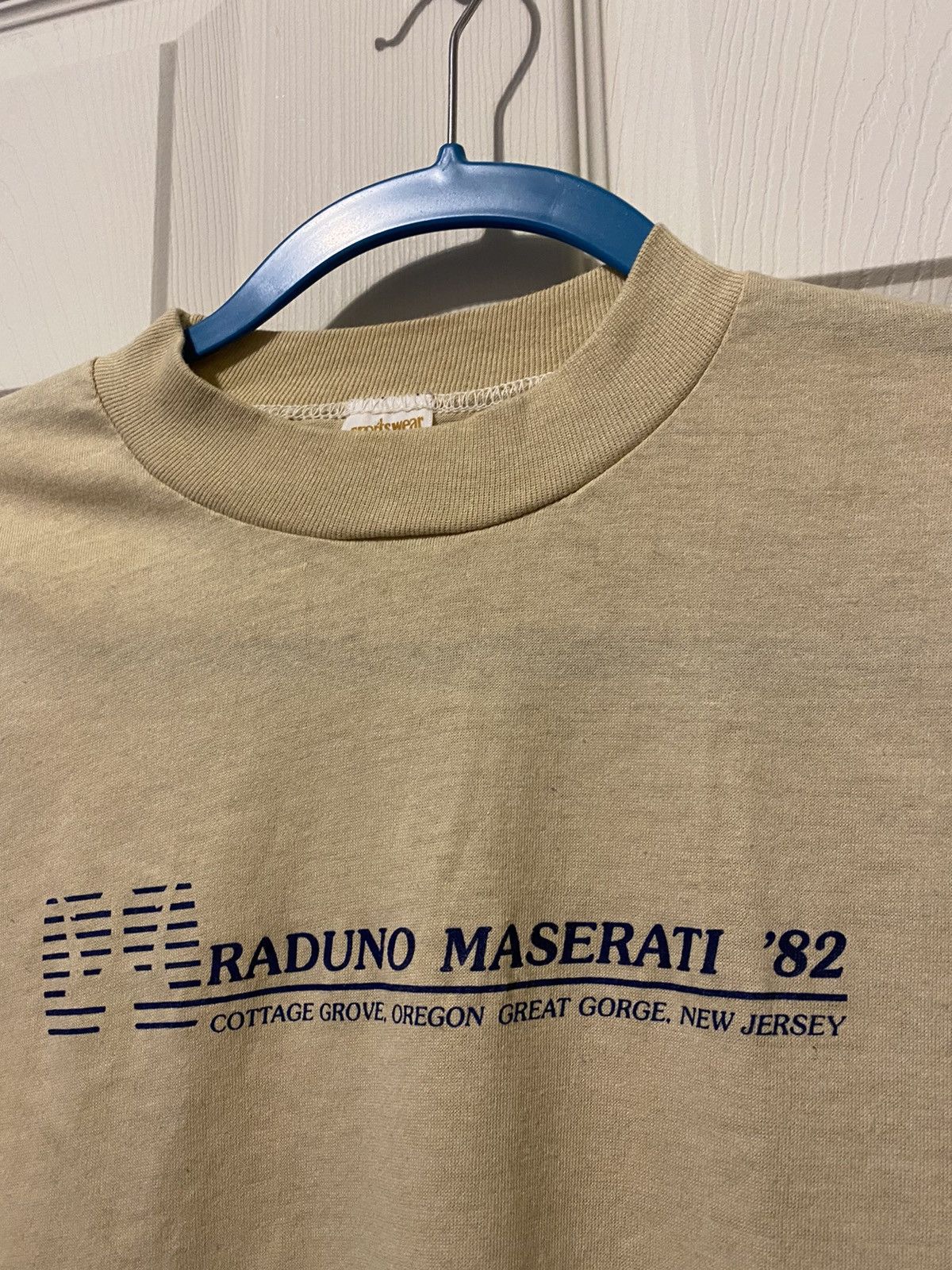 Maserati Vintage 1982 Maserati Tee Sportswear Tag Size US S / EU 44-46 / 1 - 1 Thumbnail
