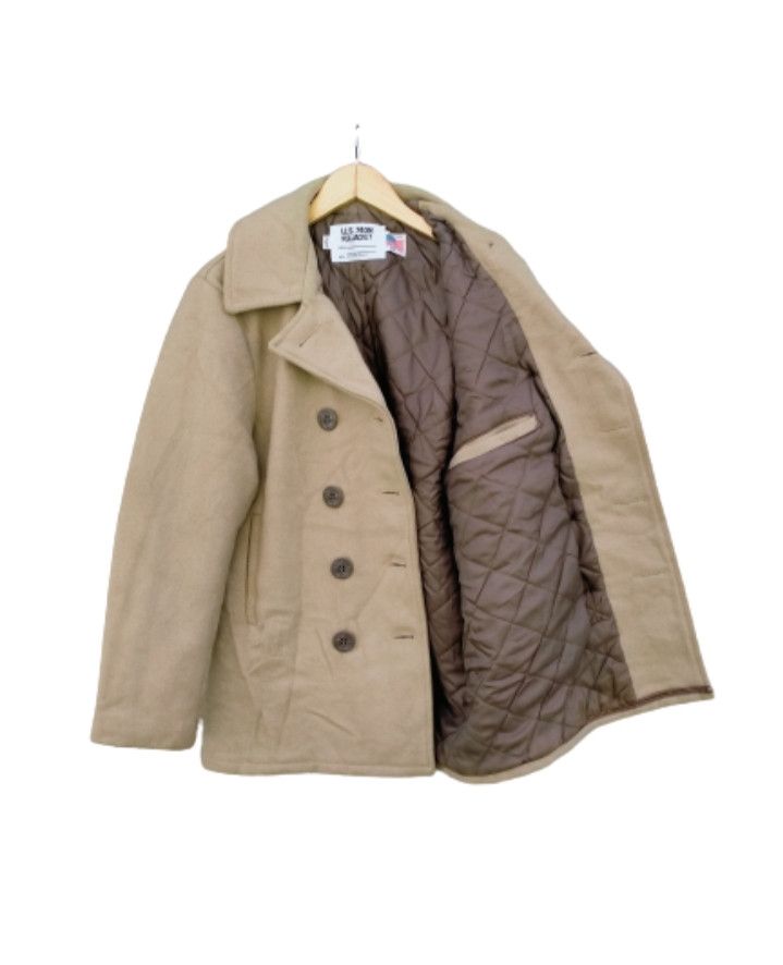 Schott Schott U.S 740N Double Breasted Pea Coat Wool Size US M / EU 48-50 / 2 - 1 Thumbnail